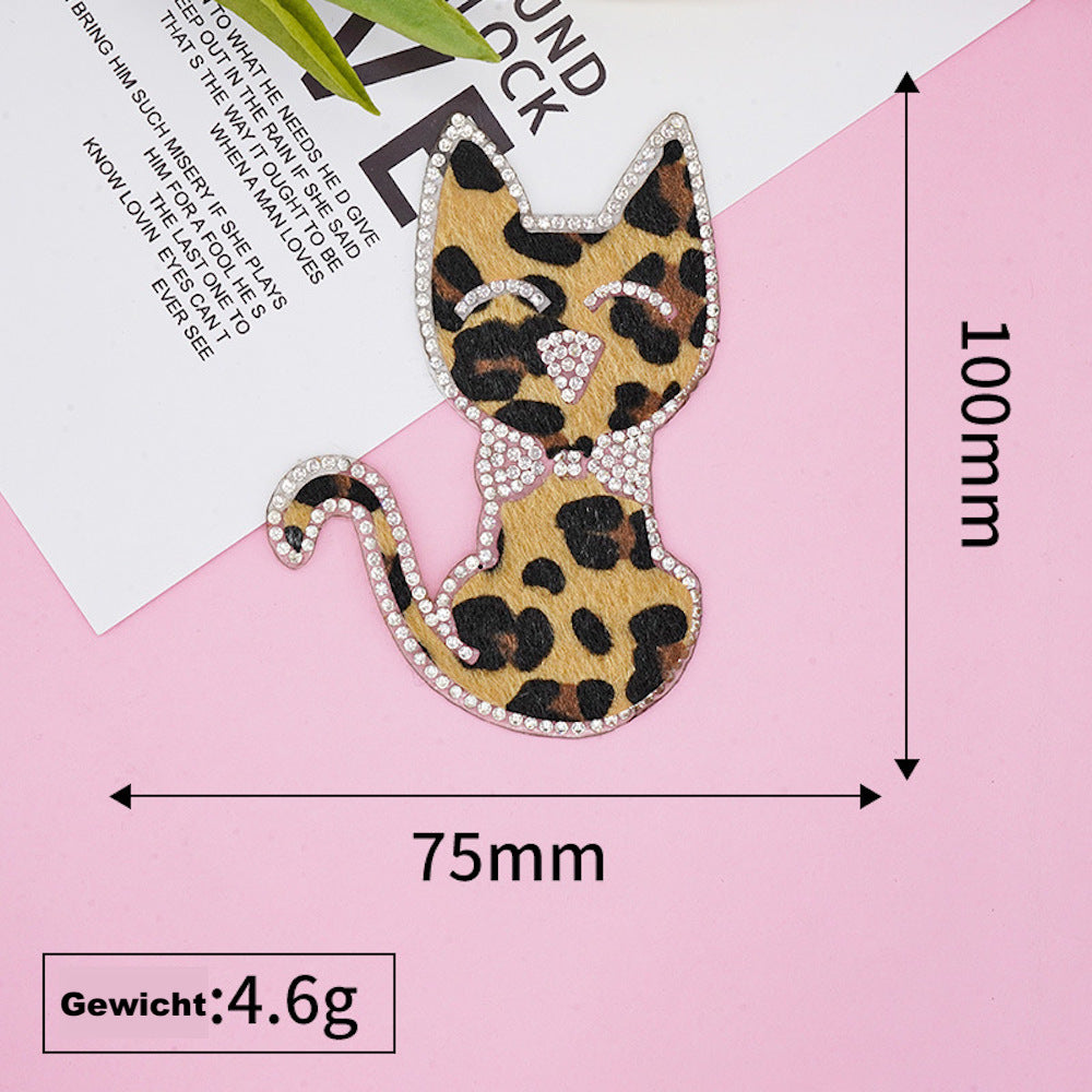 Katze Patches Aufnäher Aufbügeln DIY für Kleidung Tasche Schal Mütze Jeans