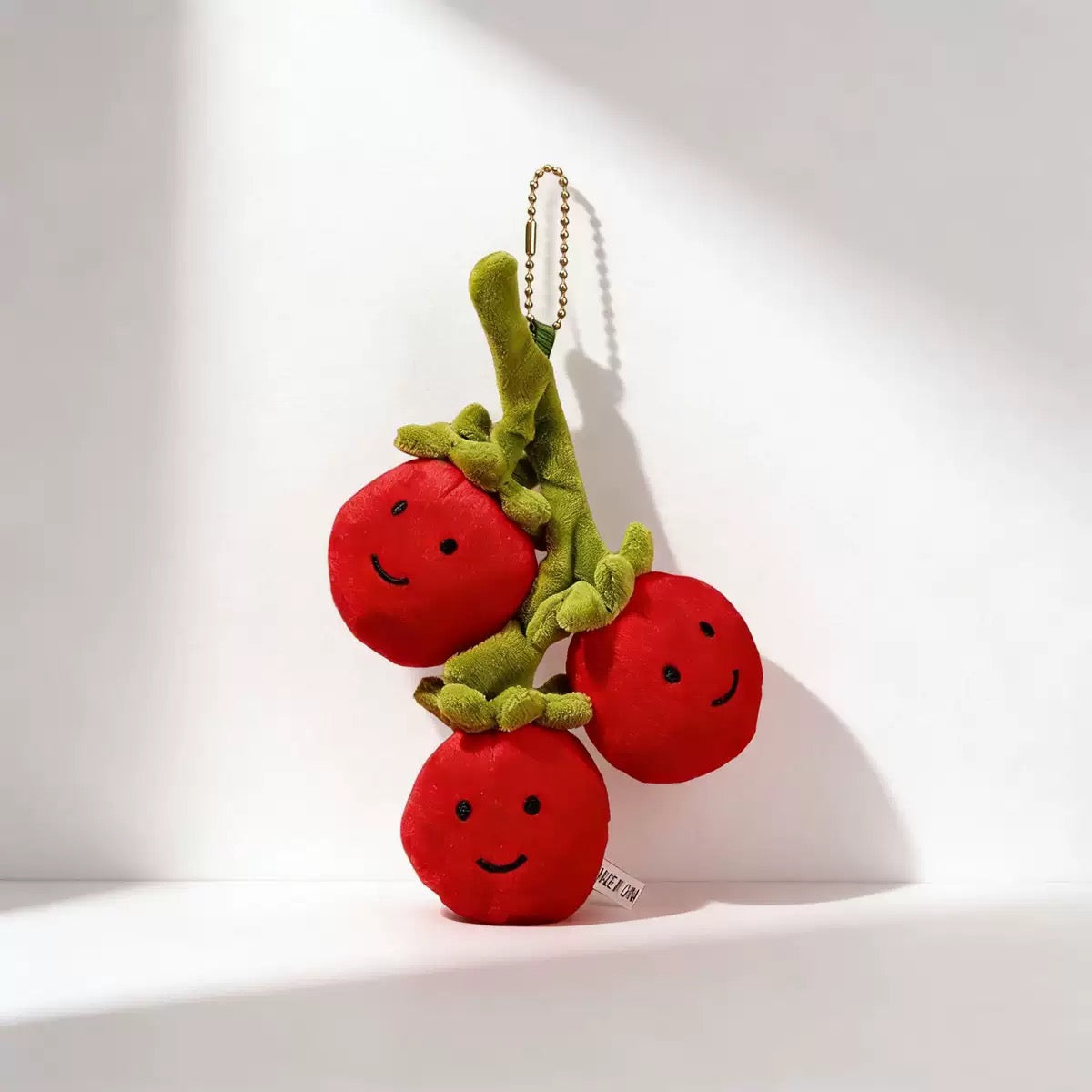 Dumpling Kirsche Tomaten Plüschtier Kuscheltier Knödel Teigtasche Food Plüschfigur