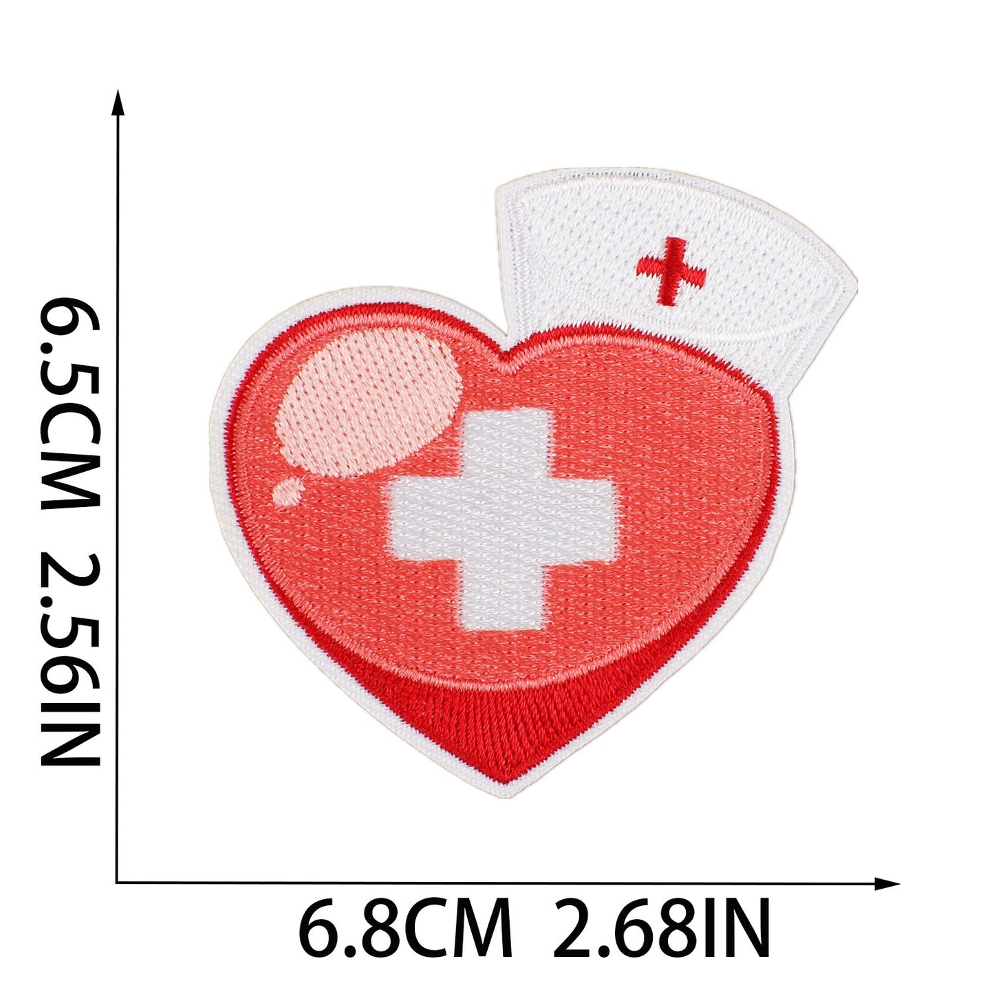 Nursing Aufnäher zum Aufbügeln | Medizin Patch Bügelbild | Pflege Krankenhaus