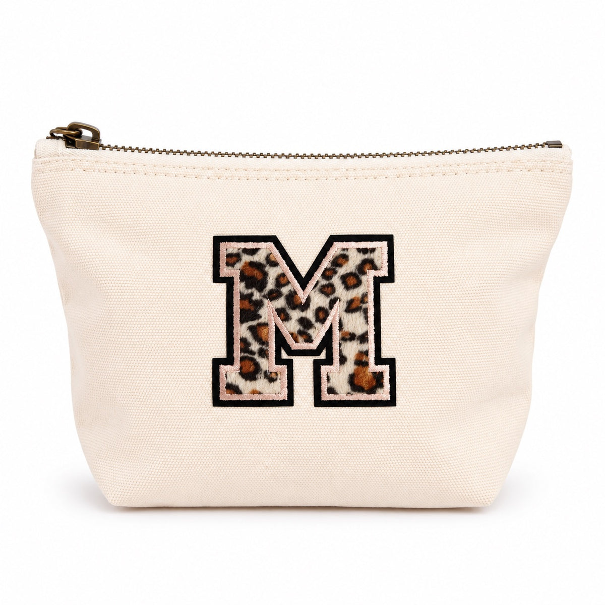 Leo Initiale Beige Kosmetiktasche S • A–Z • Reise & Geschenkidee Buchstaben