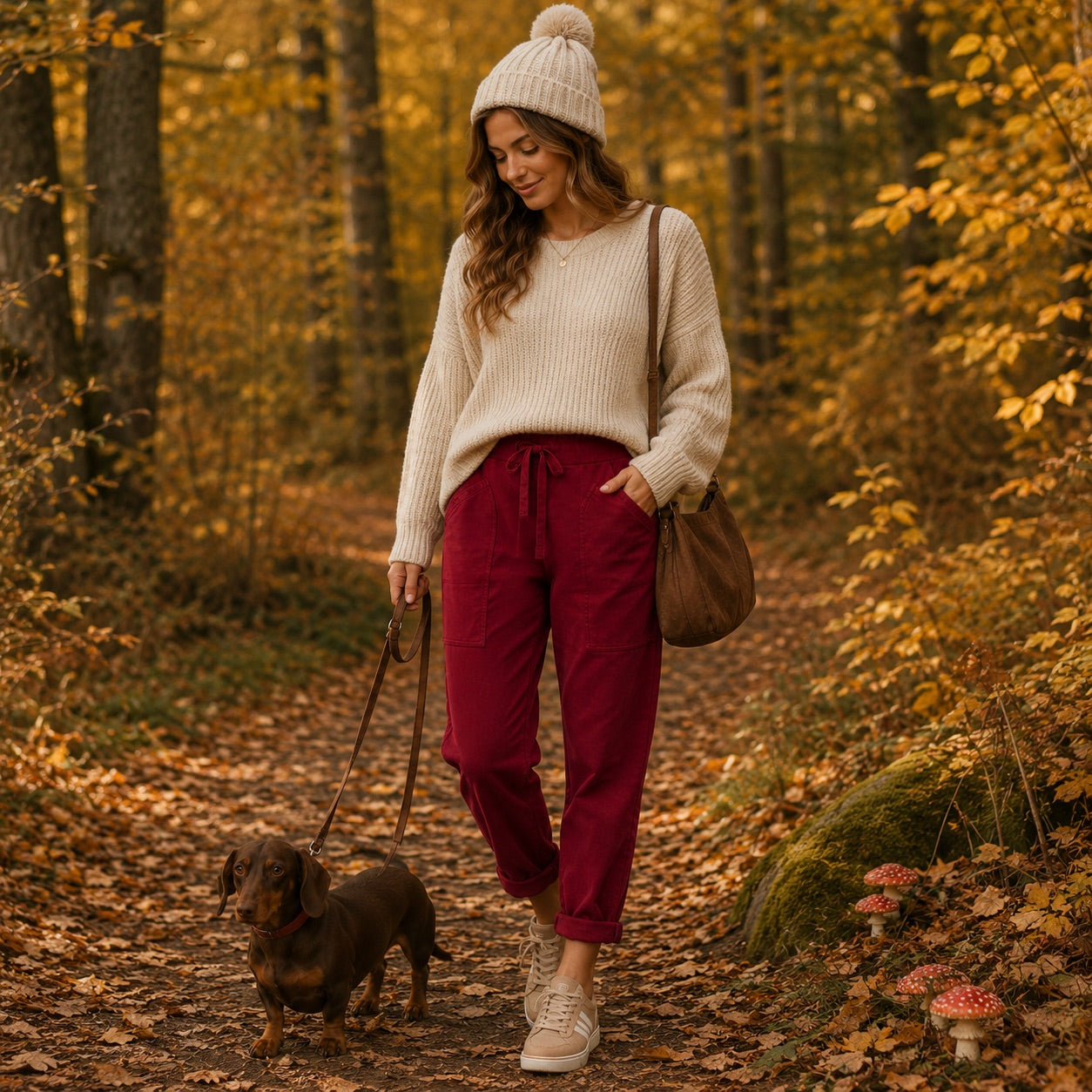WENDY TRENDY Damen Jogpants Baggy Hose Jogger große Taschen Baumwolle Made in Italy S-XXL