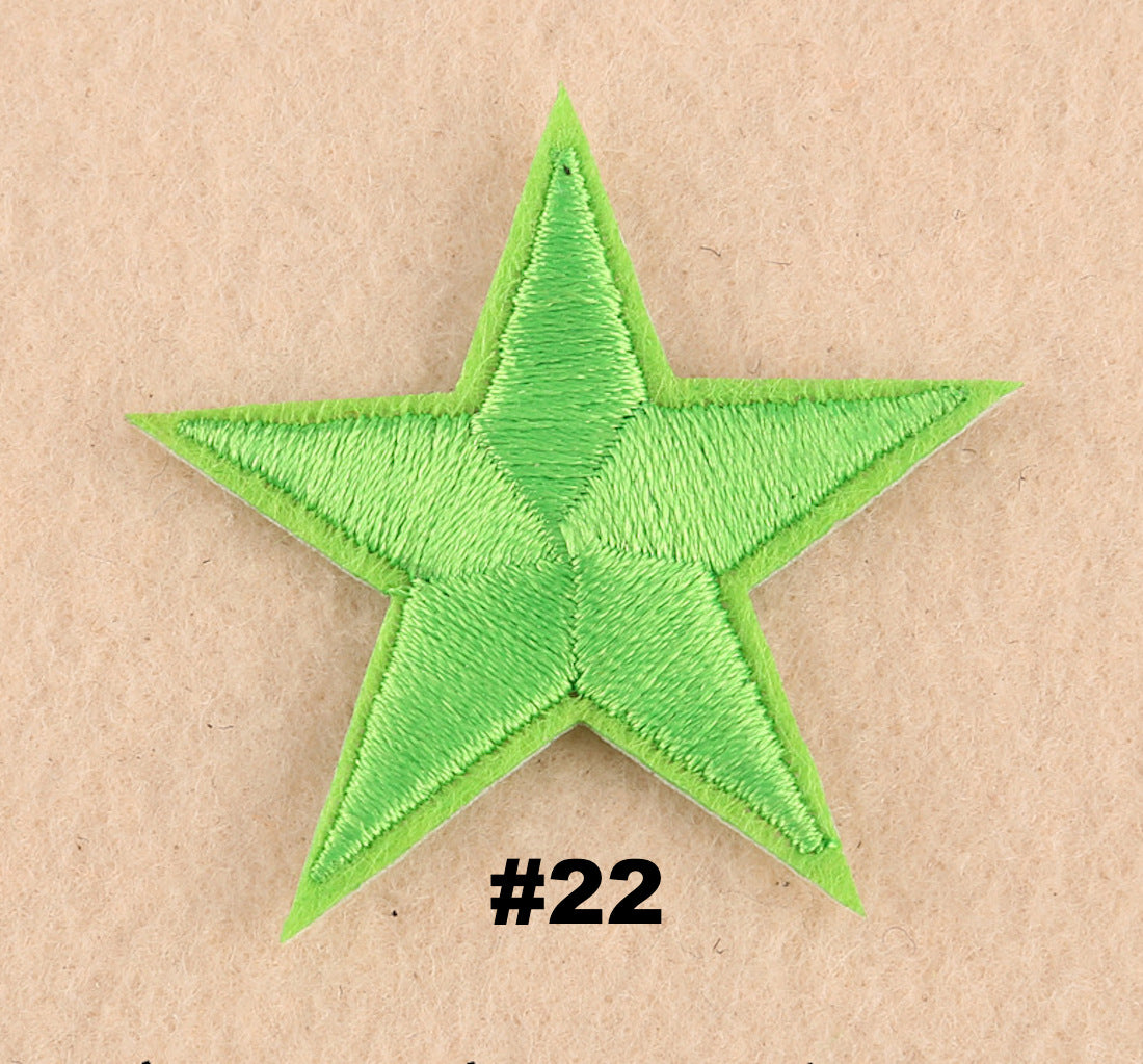 Stern Patch klein 4 cm zum Aufbügeln – 30+ Farben – Fashion & Reparatur