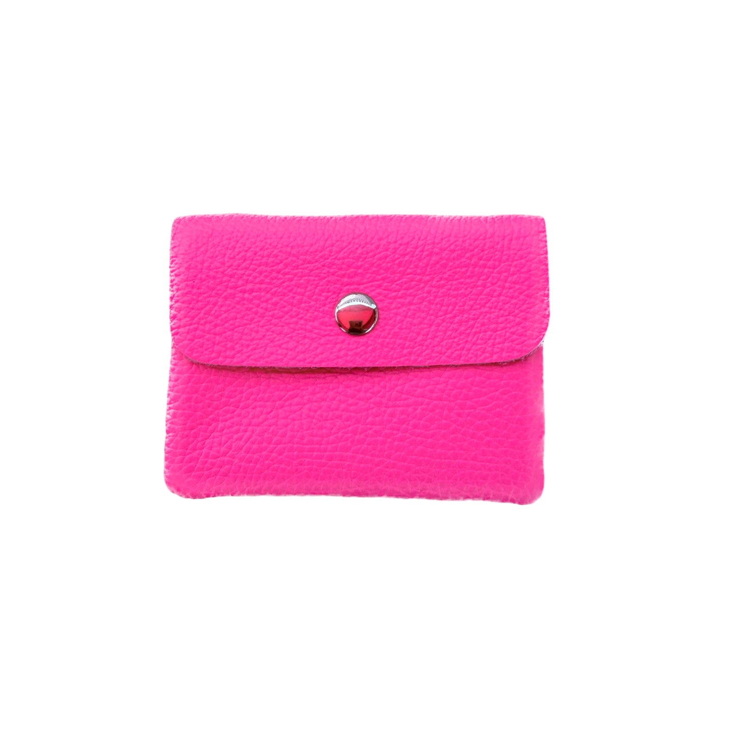Damen Mini Geldbörse Echtleder Made in Italy 30+ Farben Münzfach Portemonnaie