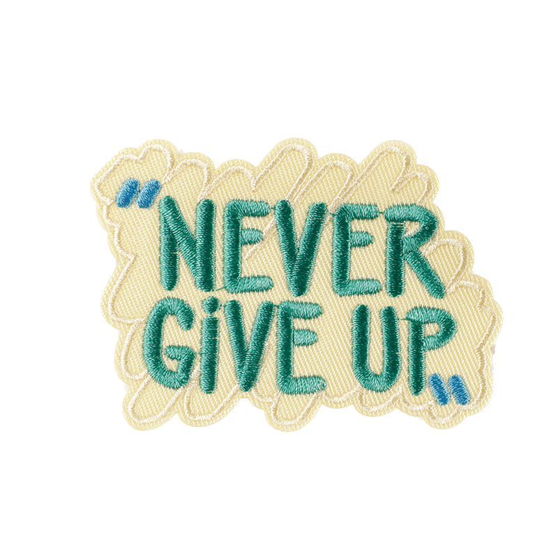 Motivations Spruch Patch zum Aufbügeln – Stickerei 5–8 cm – positive Botschaften