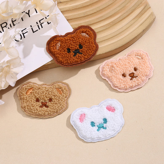 Süßer Bär Aufnäher zum Aufbügeln, Aufkleben oder Nähen – Patch DIY Deko