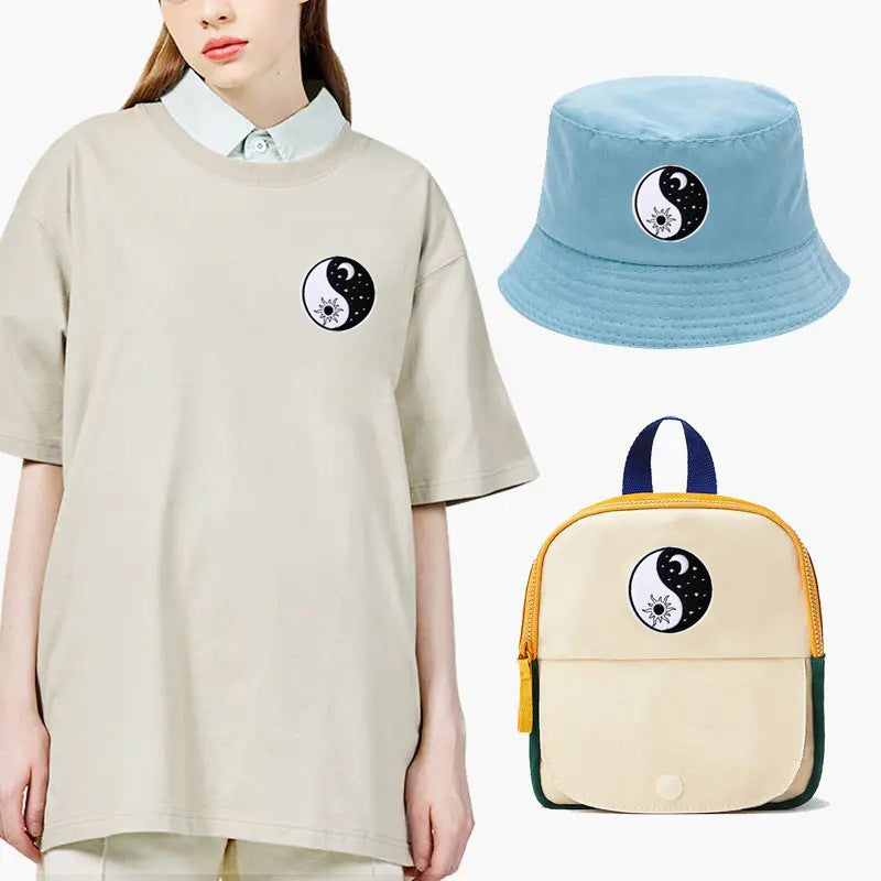 YinYang Patch Aufnäher Aufbügler Sticker XS S M L XL Kleidung Tasche Handyhülle DIY