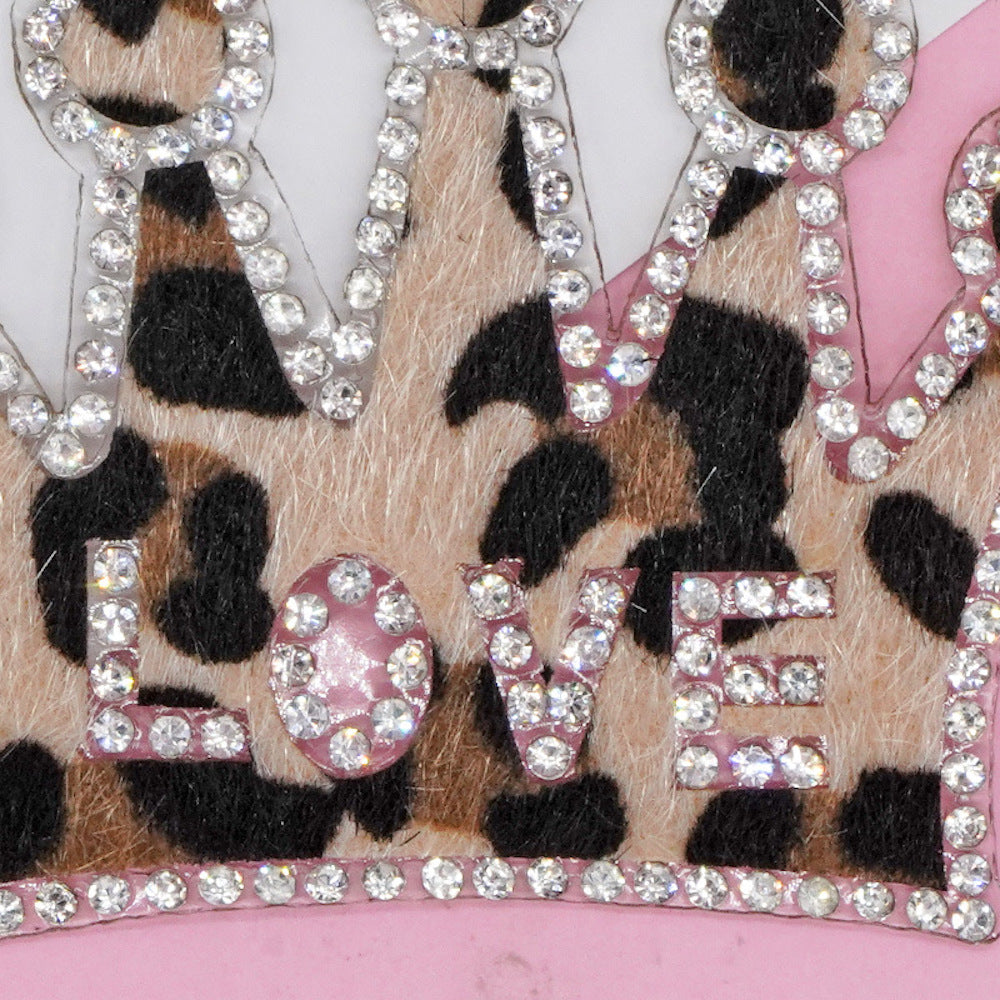 Patch Krone Strass zum Aufbügeln – Bügelbild Krönchen DIY Deko Bekleidung Taschen