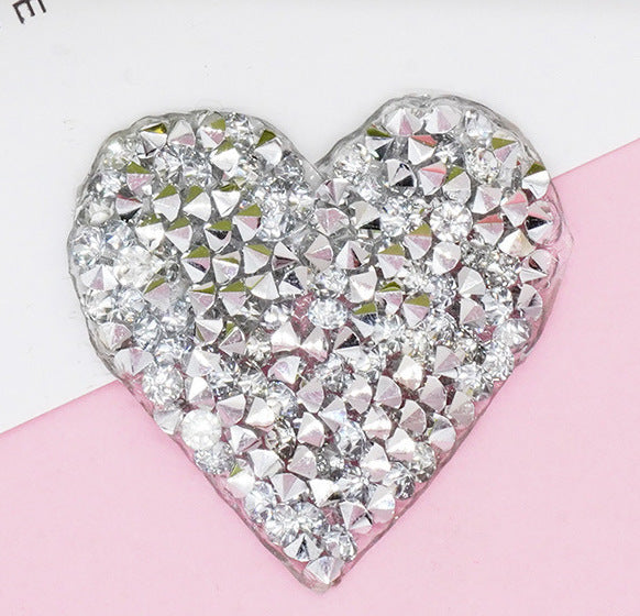 AB Herz Glitzer Patches zum Aufbügeln DIY Bügelbild für Kleidung Taschen Jeans