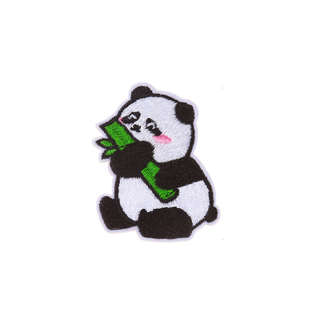 Panda Patches zum Aufbügeln DIY Bügelbild für Kleidung Tasche Schuhe Schal Mütze