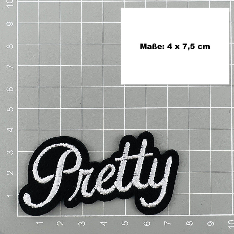 Positiv Spruch Patches Stickerei – Zum Aufbügeln | Amazing, Queen, Honest, Pretty, Bougie