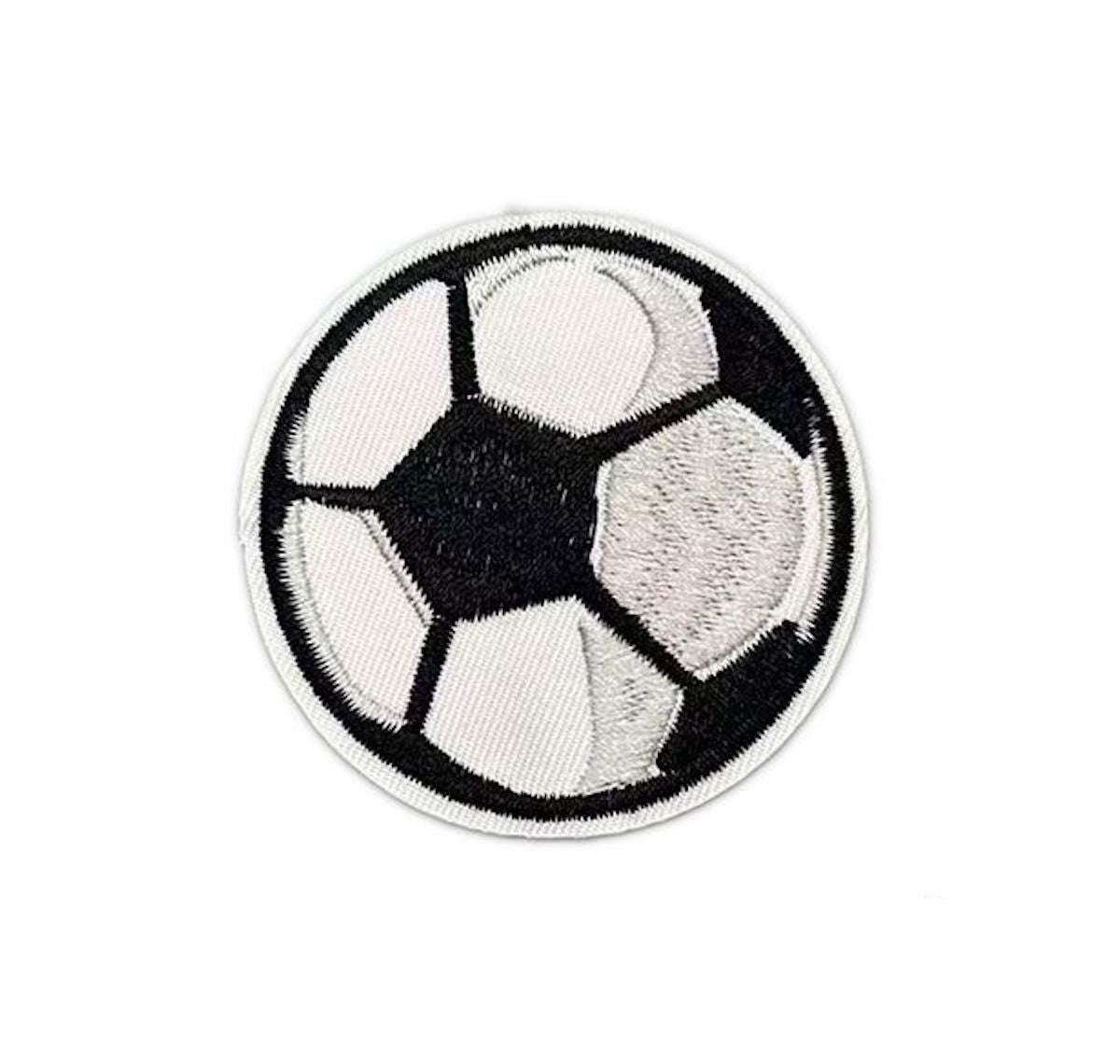 Fußball Patch zum Aufbügeln – Stickerei Aufnäher DIY Kleidung Tasche Sport