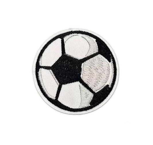 Fußball Patch zum Aufbügeln – Stickerei Aufnäher DIY Kleidung Tasche Sport