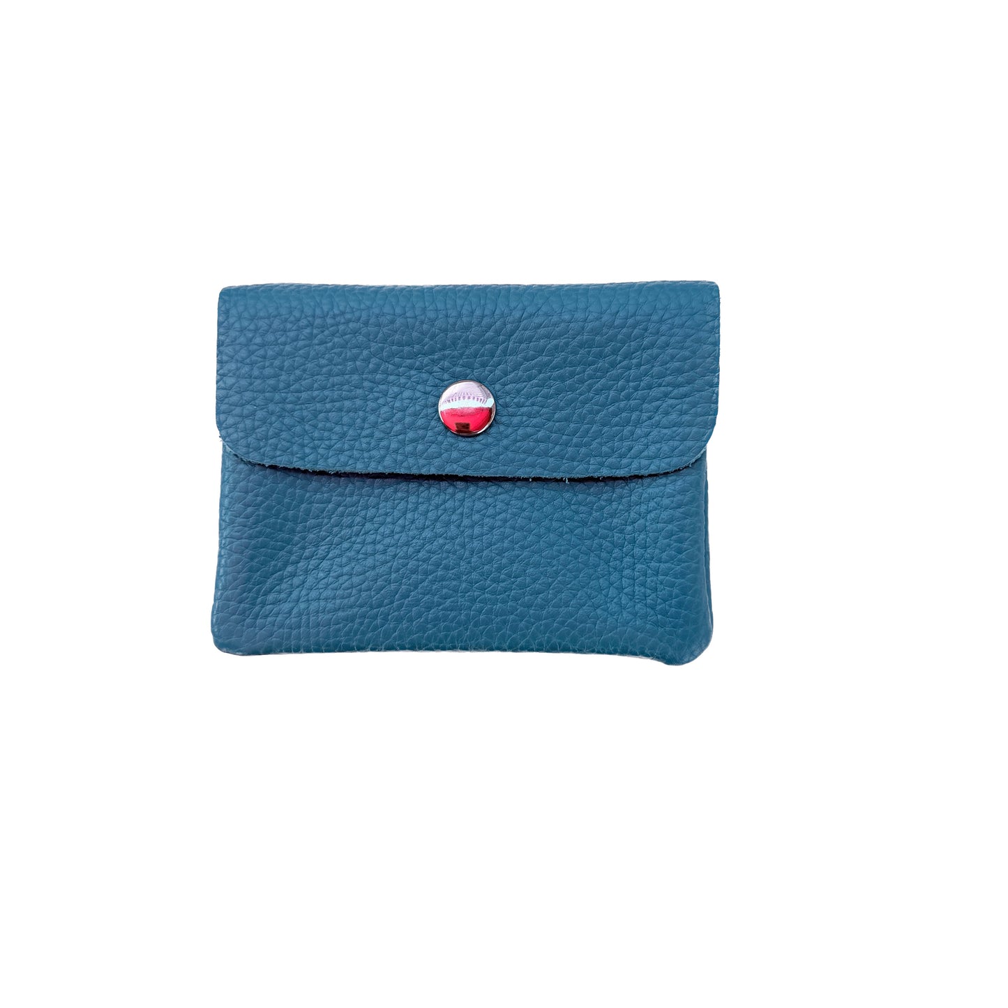 Damen Mini Geldbörse Echtleder Made in Italy 30+ Farben Münzfach Portemonnaie