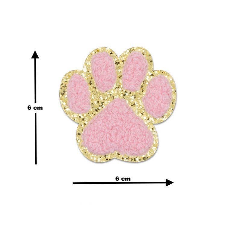 Rosa A-Z Chenille Buchstaben Sticker Aufkleber Aufnäher für Kleidung Taschen DIY Handyhülle