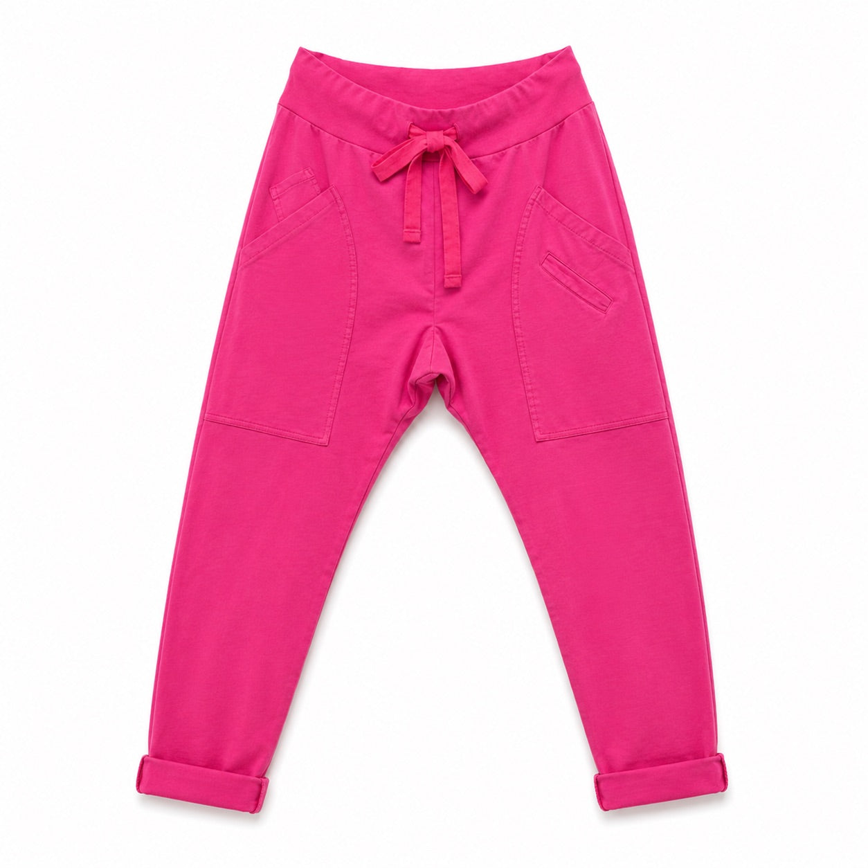 WENDY TRENDY Damen Jogpants Baggy Hose Jogger große Taschen Baumwolle Made in Italy S-XXL