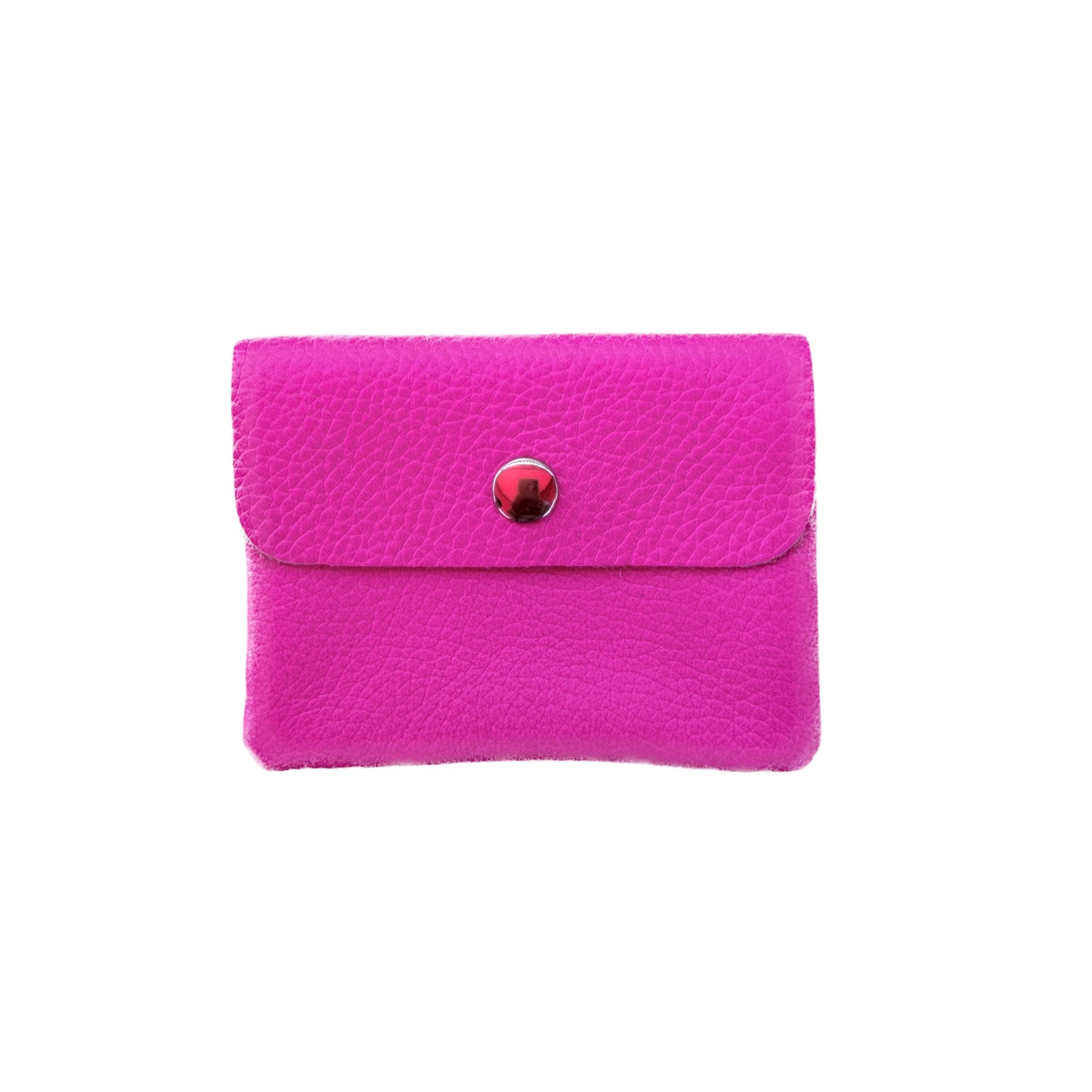 Damen Mini Geldbörse Echtleder Made in Italy 30+ Farben Münzfach Portemonnaie