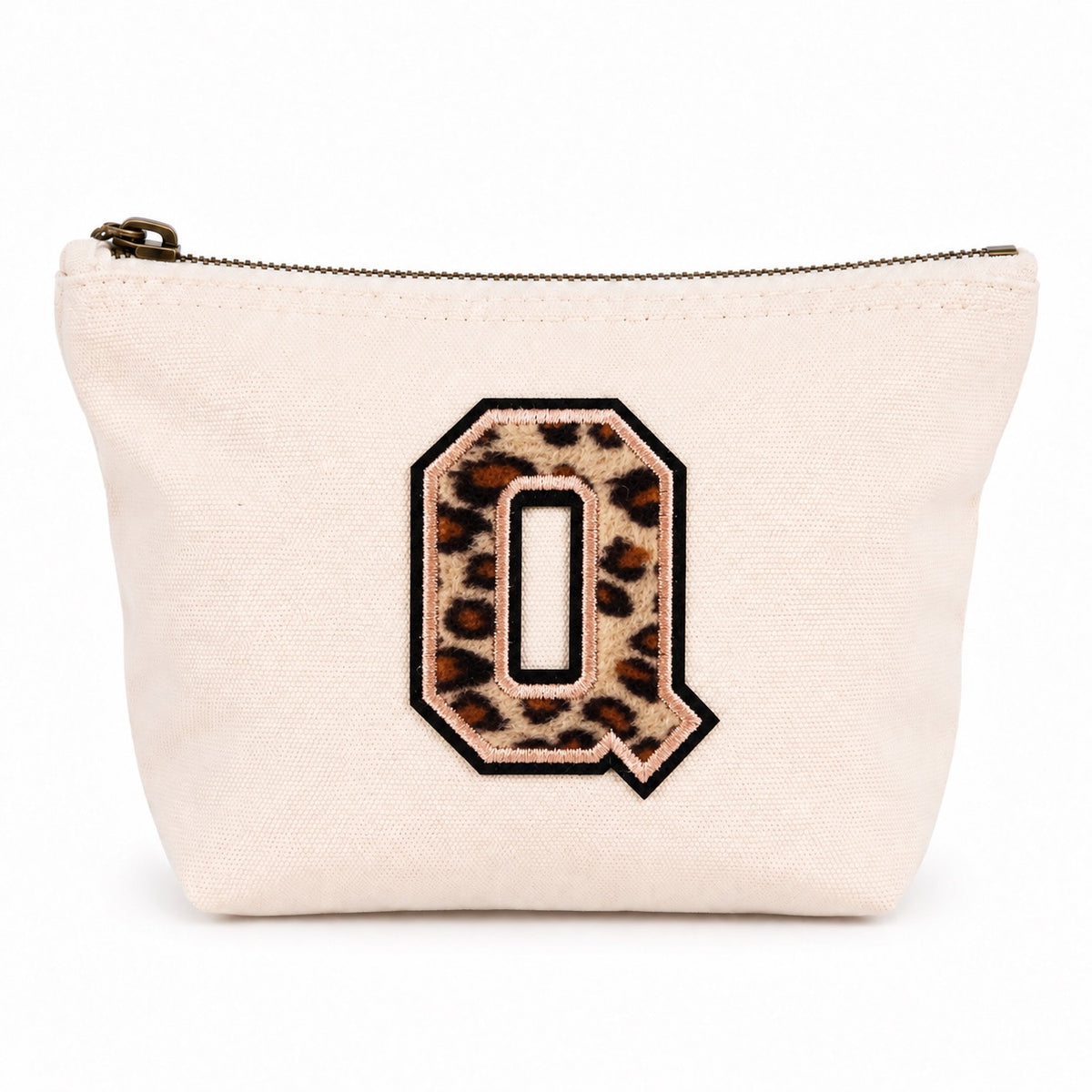Leo Initiale Beige Kosmetiktasche S • A–Z • Reise & Geschenkidee Buchstaben