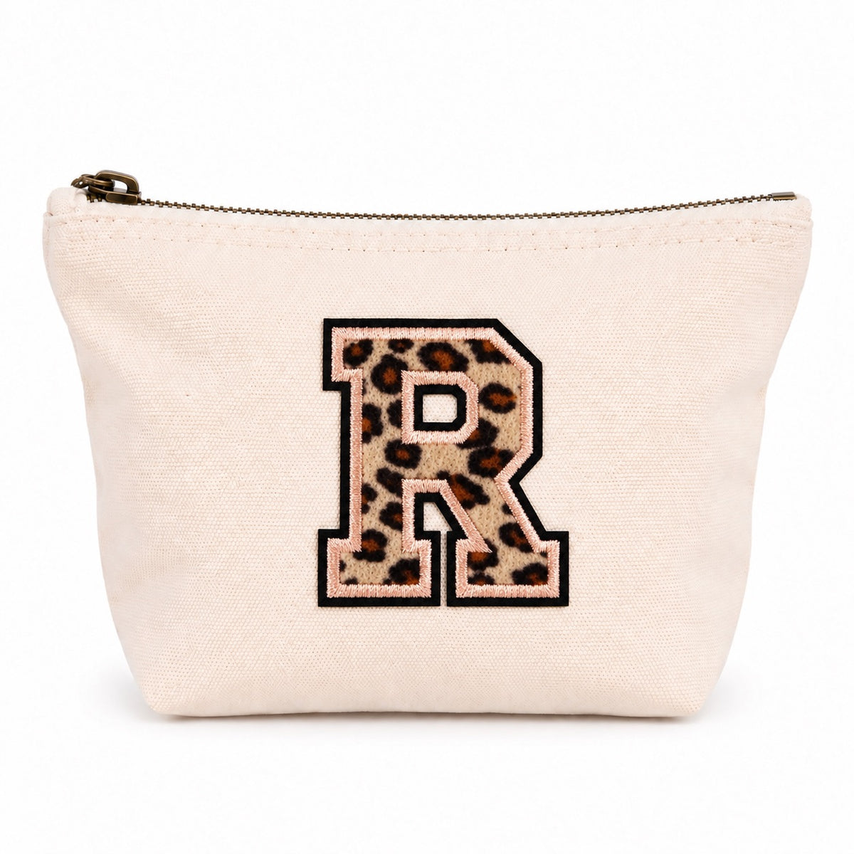 Leo Initiale Beige Kosmetiktasche S • A–Z • Reise & Geschenkidee Buchstaben