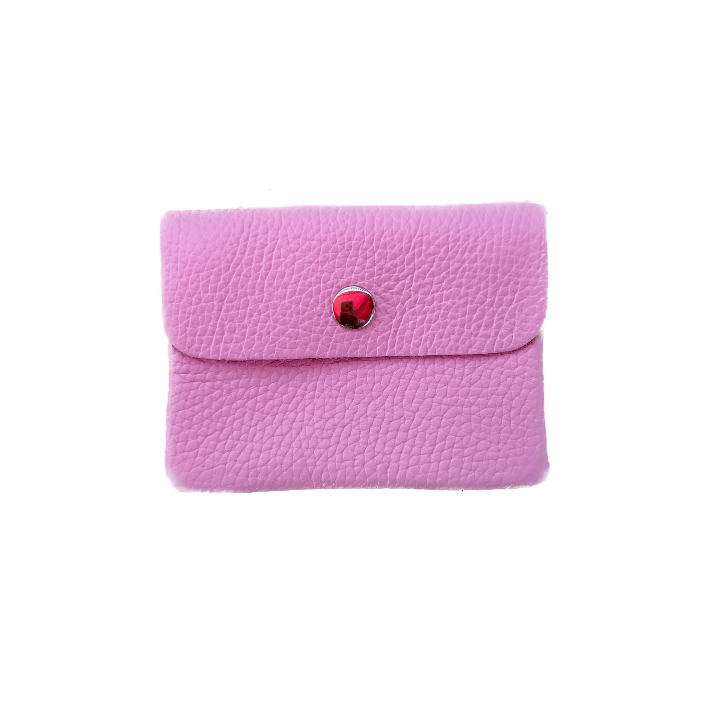 Damen Mini Geldbörse Echtleder Made in Italy 30+ Farben Münzfach Portemonnaie