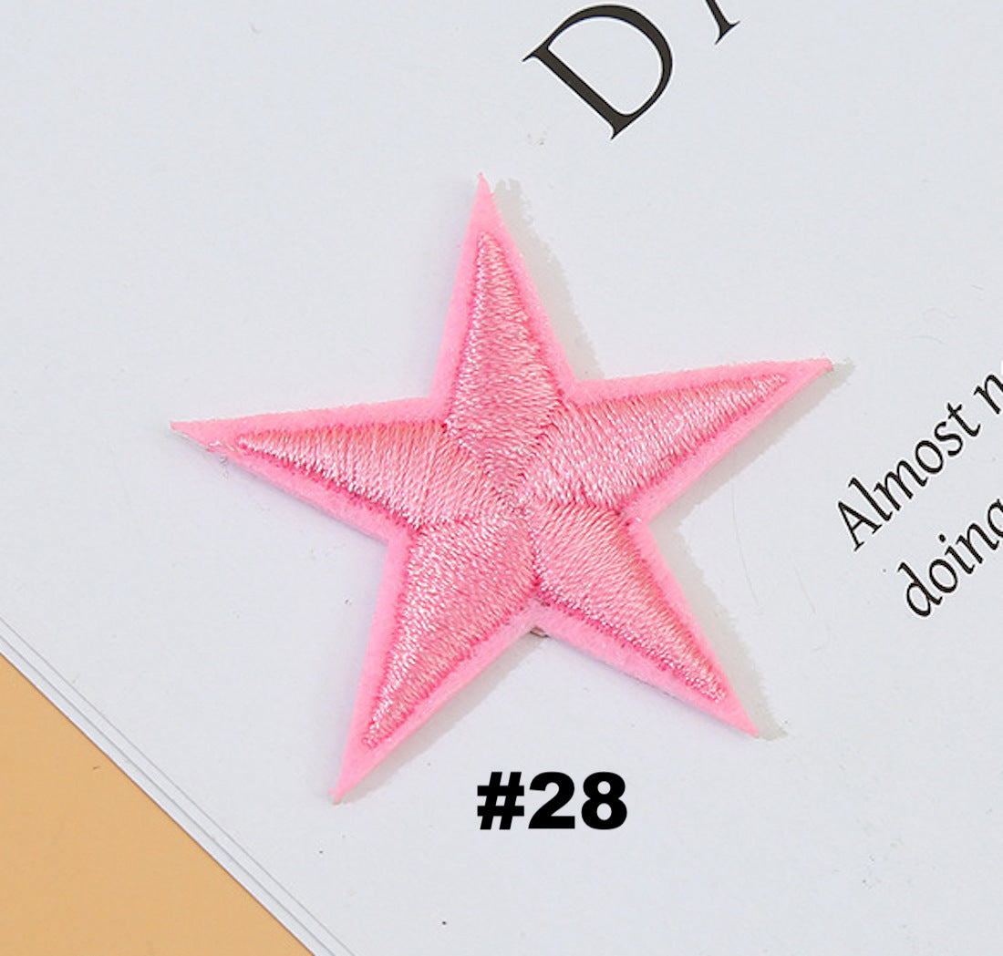 Stern Patch klein 4 cm zum Aufbügeln – 30+ Farben – Fashion & Reparatur