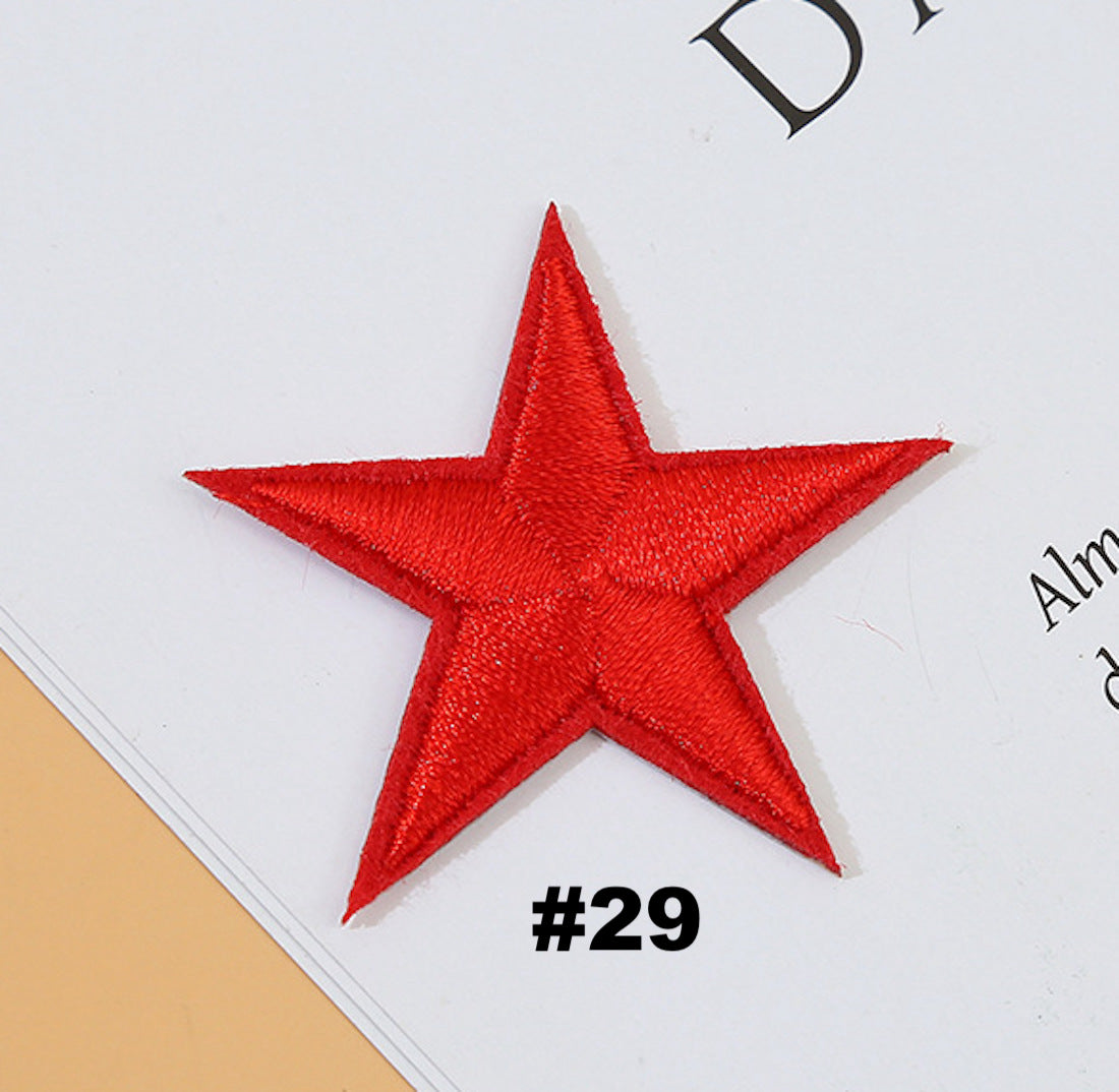 Stern Patch klein 4 cm zum Aufbügeln – 30+ Farben – Fashion & Reparatur