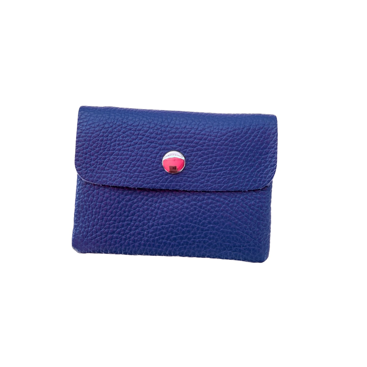 Damen Mini Geldbörse Echtleder Made in Italy 30+ Farben Münzfach Portemonnaie