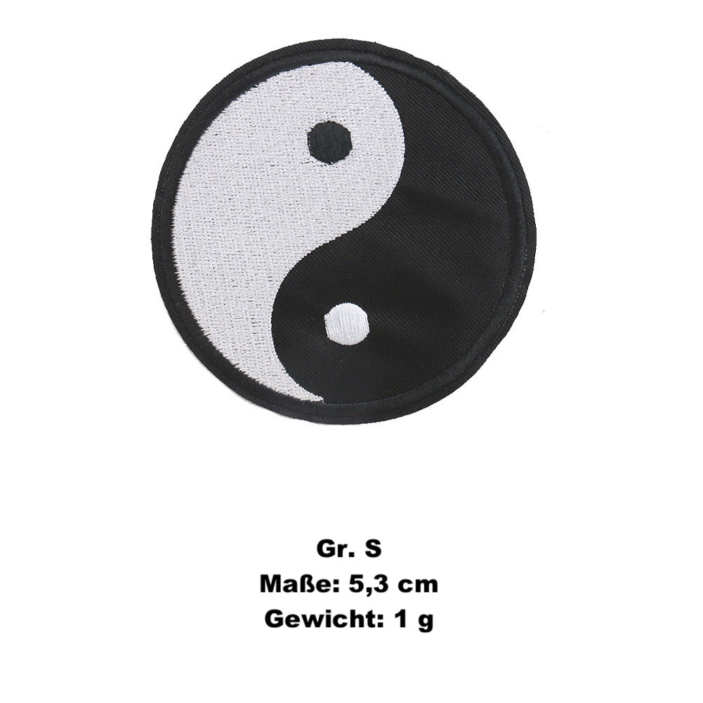 YinYang Patch Aufnäher Aufbügler Sticker XS S M L XL Kleidung Tasche Handyhülle DIY