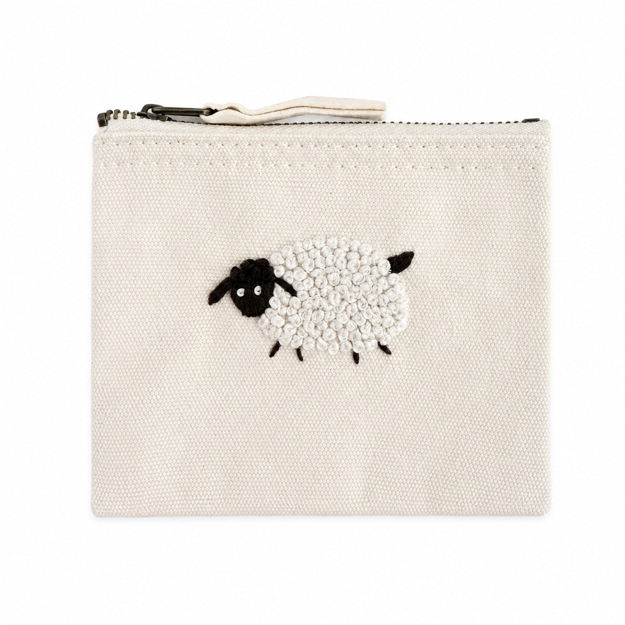 Handgestickte Baumwoll-Geldbörse XS – Herz, Stern, Blume uvm. – Unikat & Geschenk