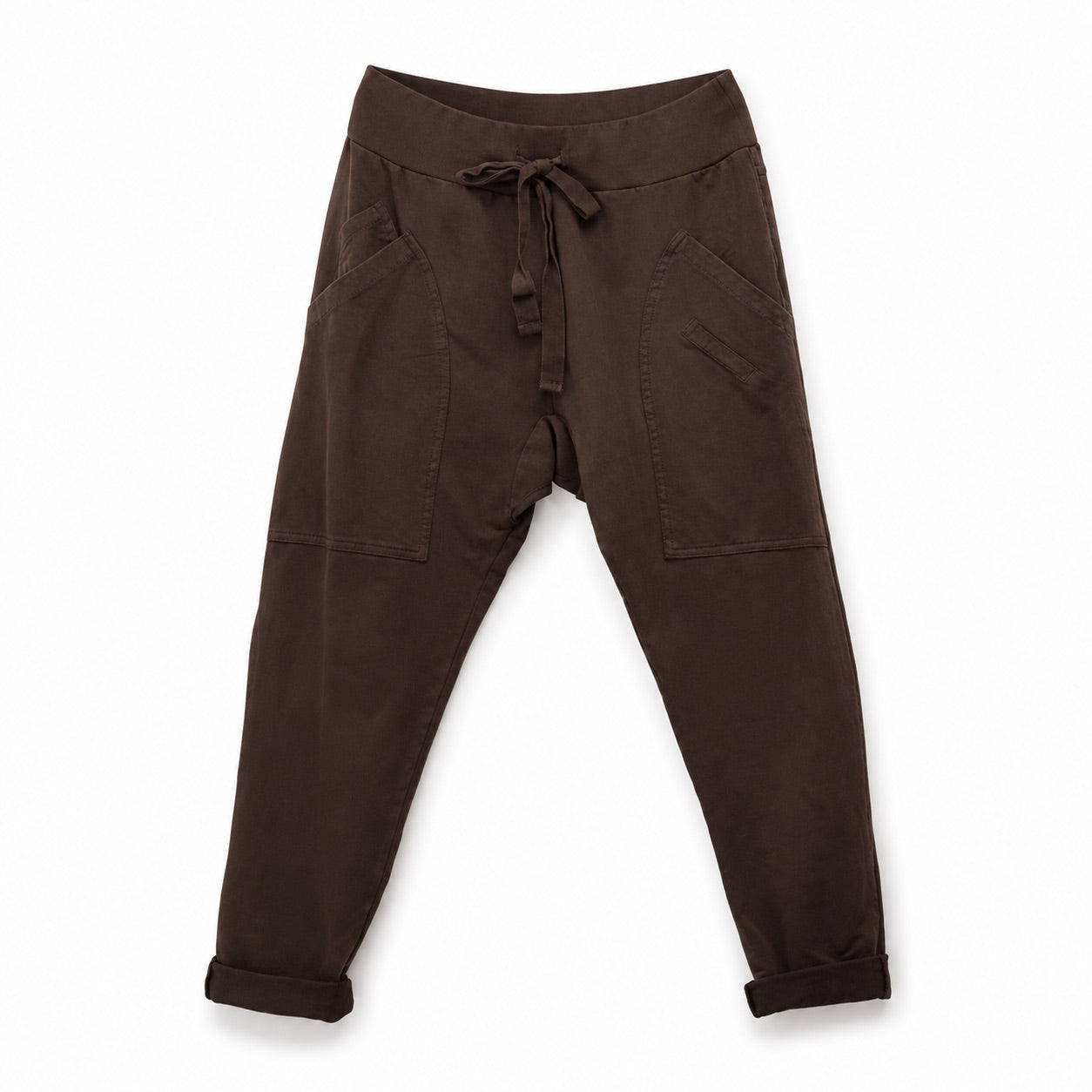 WENDY TRENDY Damen Jogpants Baggy Hose Jogger große Taschen Baumwolle Made in Italy S-XXL