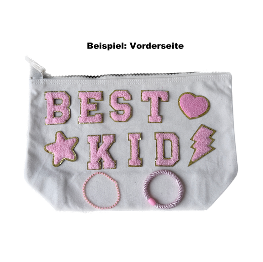 DIY Adventskalender 24 Tage – BEST KID EVER Set mit Patches & Tasche für Kinder