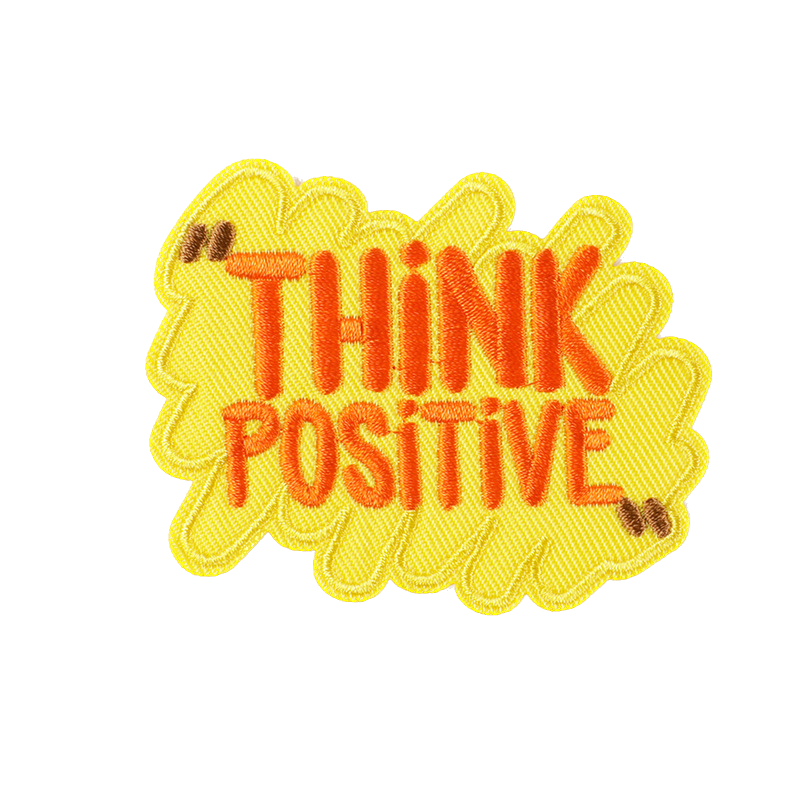 Motivations Spruch Patch zum Aufbügeln – Stickerei 5–8 cm – positive Botschaften