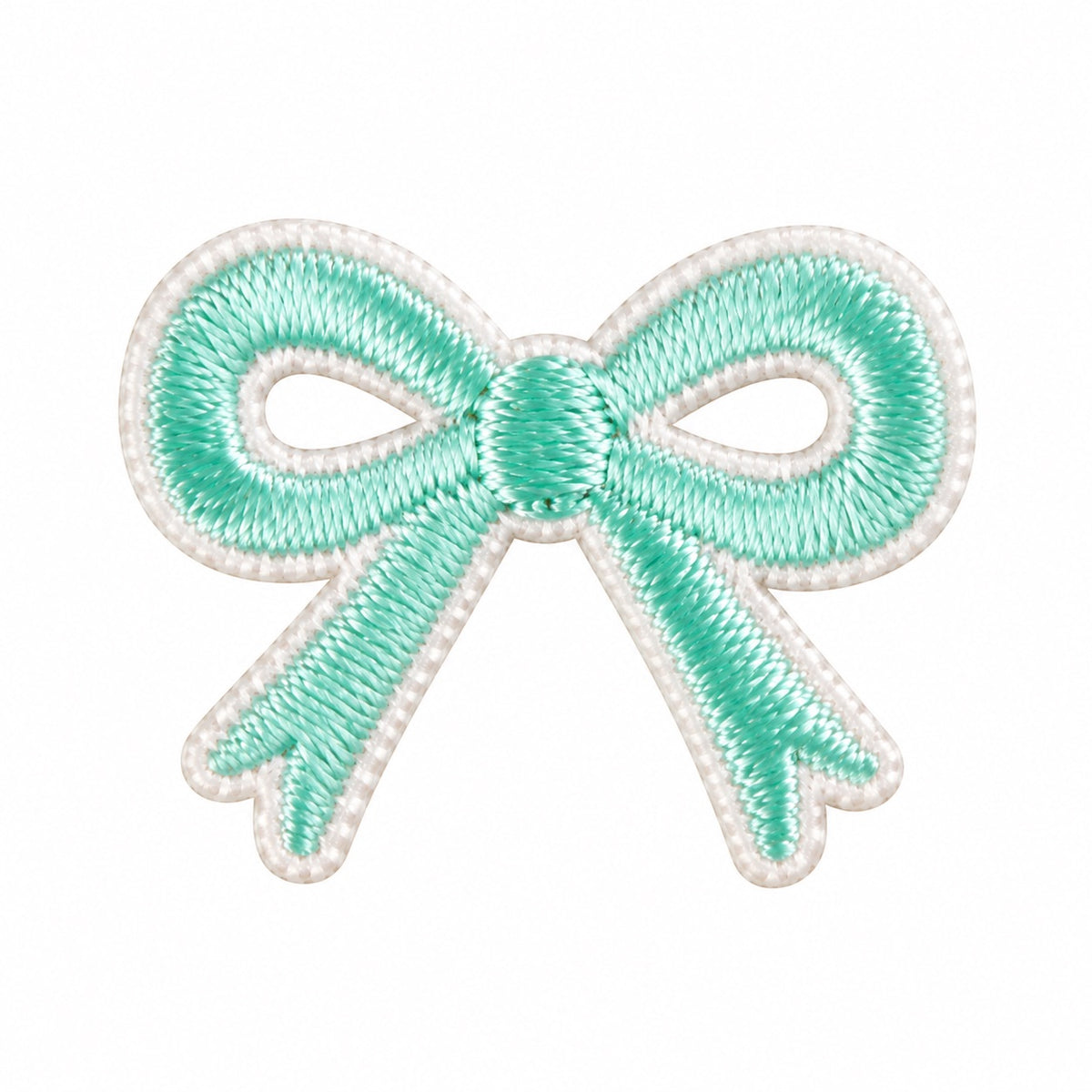 Mini Schleifen Aufnäher Patch selbstklebend Sticker Handyhülle Tasche Kleidung DIY