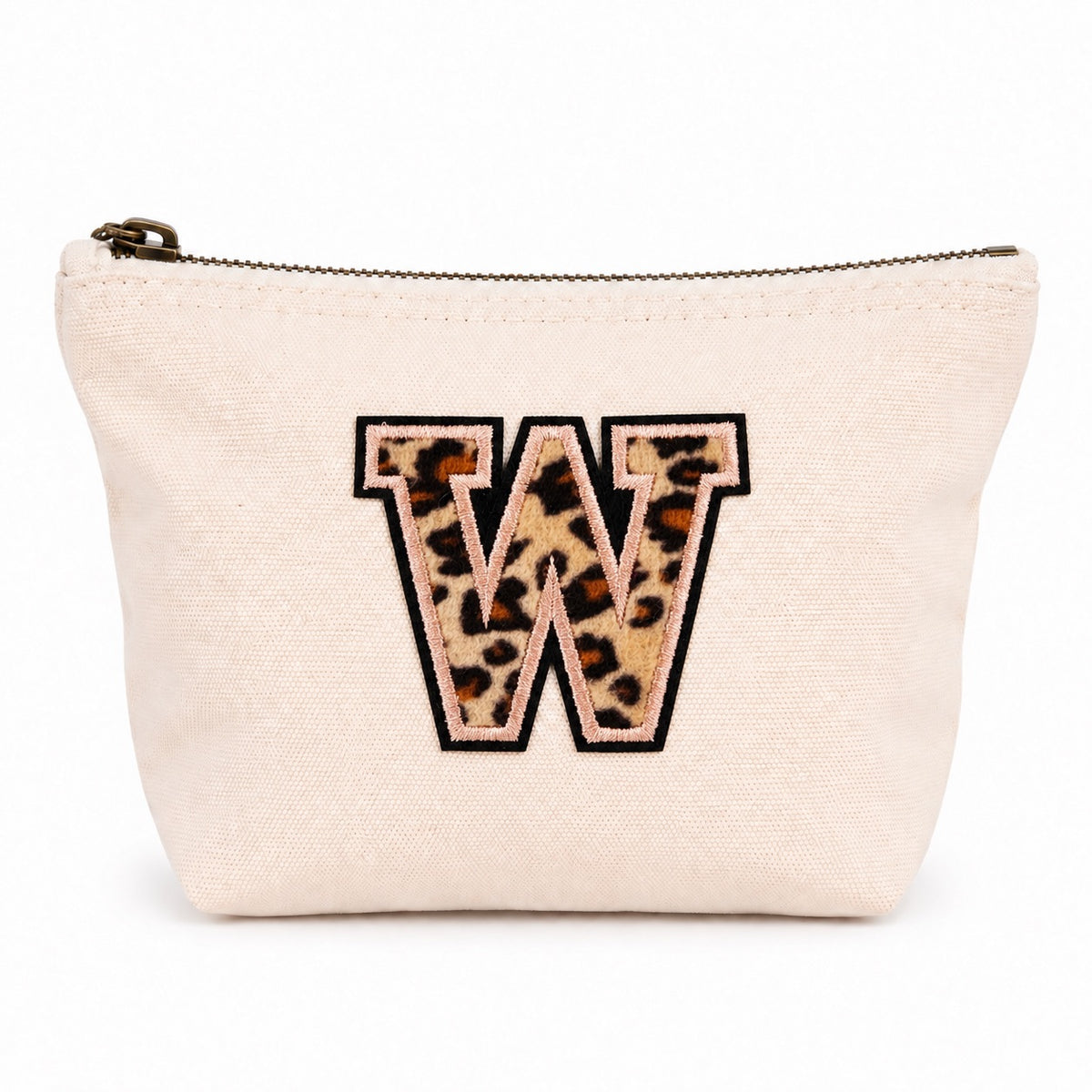 Leo Initiale Beige Kosmetiktasche S • A–Z • Reise & Geschenkidee Buchstaben