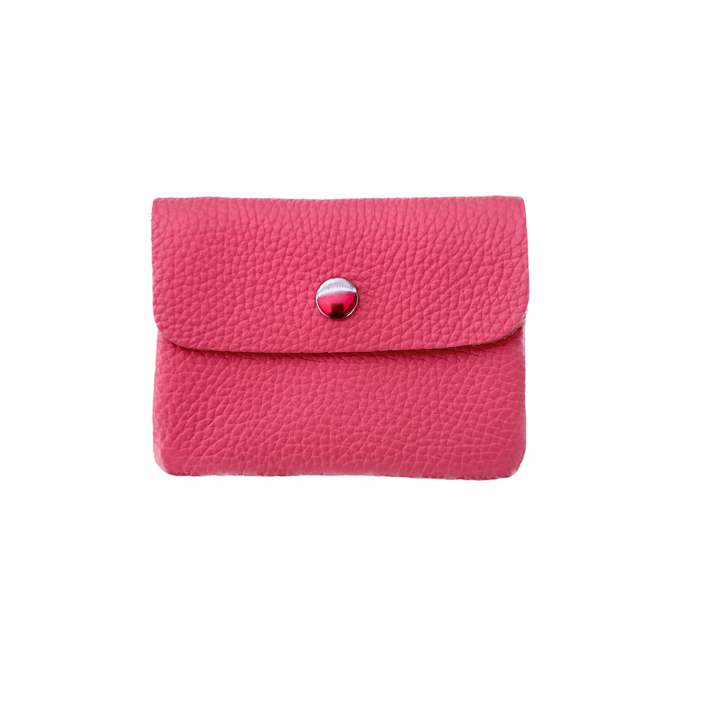Damen Mini Geldbörse Echtleder Made in Italy 30+ Farben Münzfach Portemonnaie