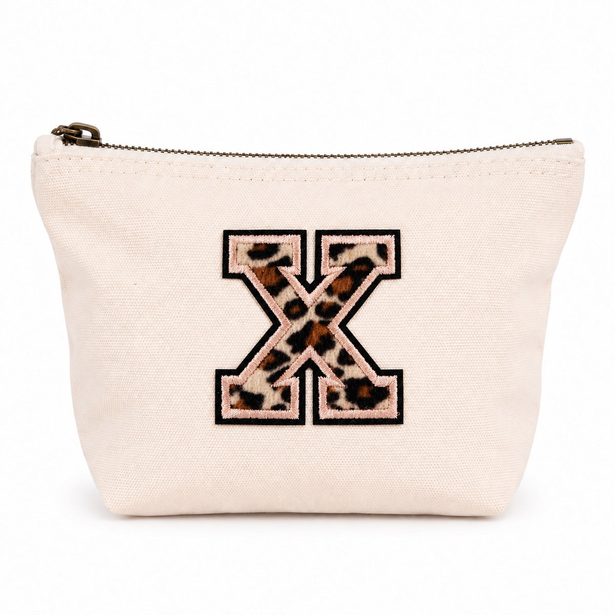 Leo Initiale Beige Kosmetiktasche S • A–Z • Reise & Geschenkidee Buchstaben