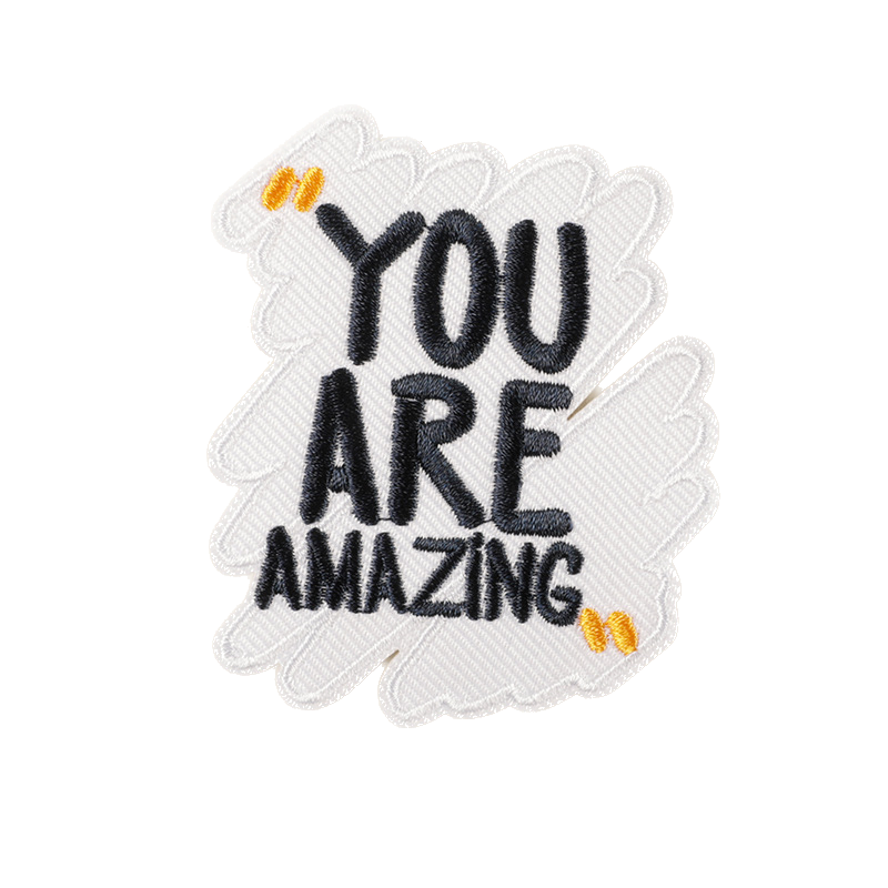 Motivations Spruch Patch zum Aufbügeln – Stickerei 5–8 cm – positive Botschaften