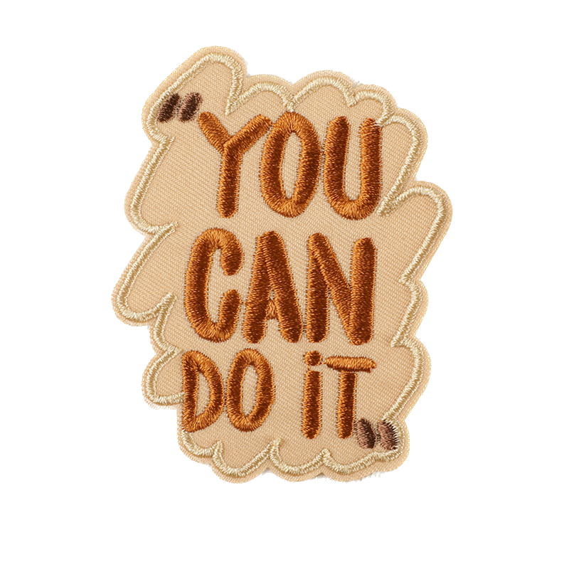 Motivations Spruch Patch zum Aufbügeln – Stickerei 5–8 cm – positive Botschaften