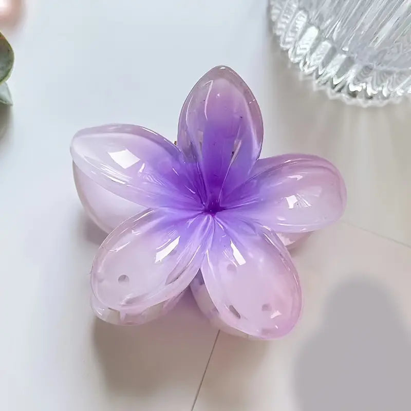 1x Elegante Lotus Blumen Haarspange Krallen-Haarklammer für Hochsteckfrisuren