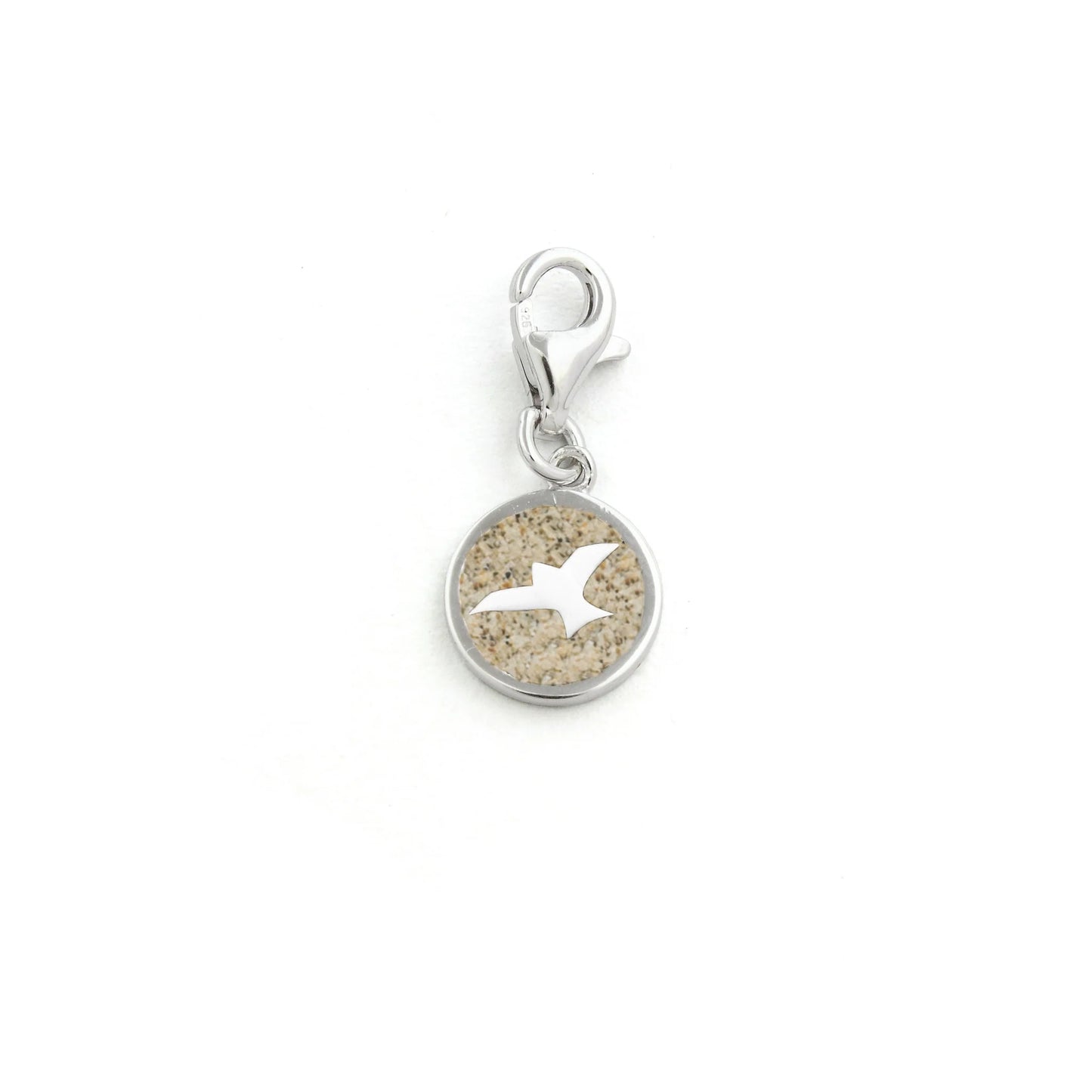 DUR 925 Silber Schmuck Charm "Strandsand" F156 Anhänger mit Sand