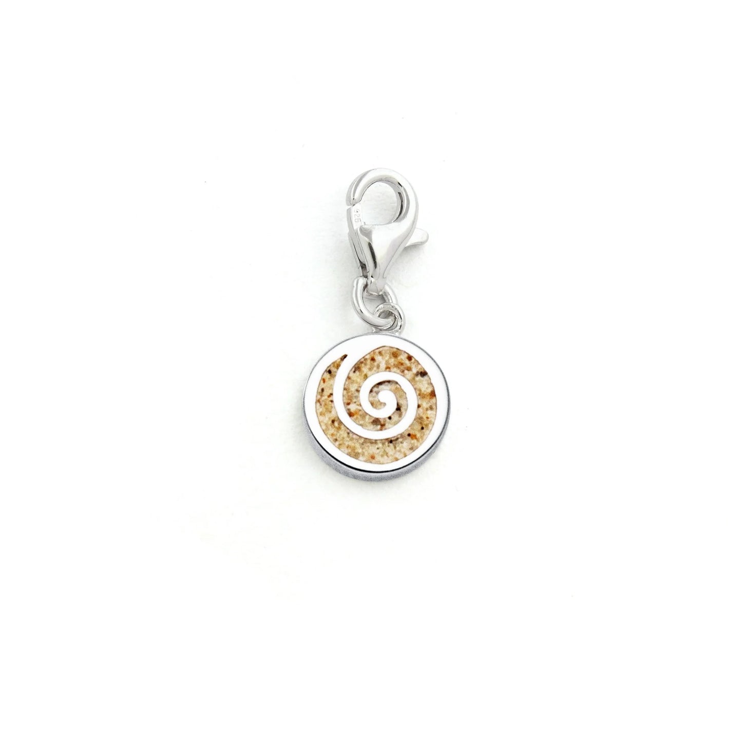 DUR 925 Silber Schmuck Charm "Strandsand" F156 Anhänger mit Sand