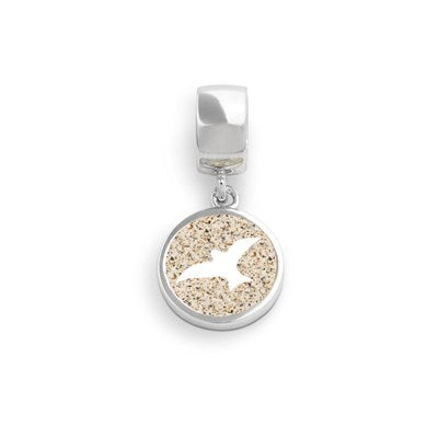 DUR 925 Silber Schmuck Charm "Strandsand" F161 Anhänger mit Sand