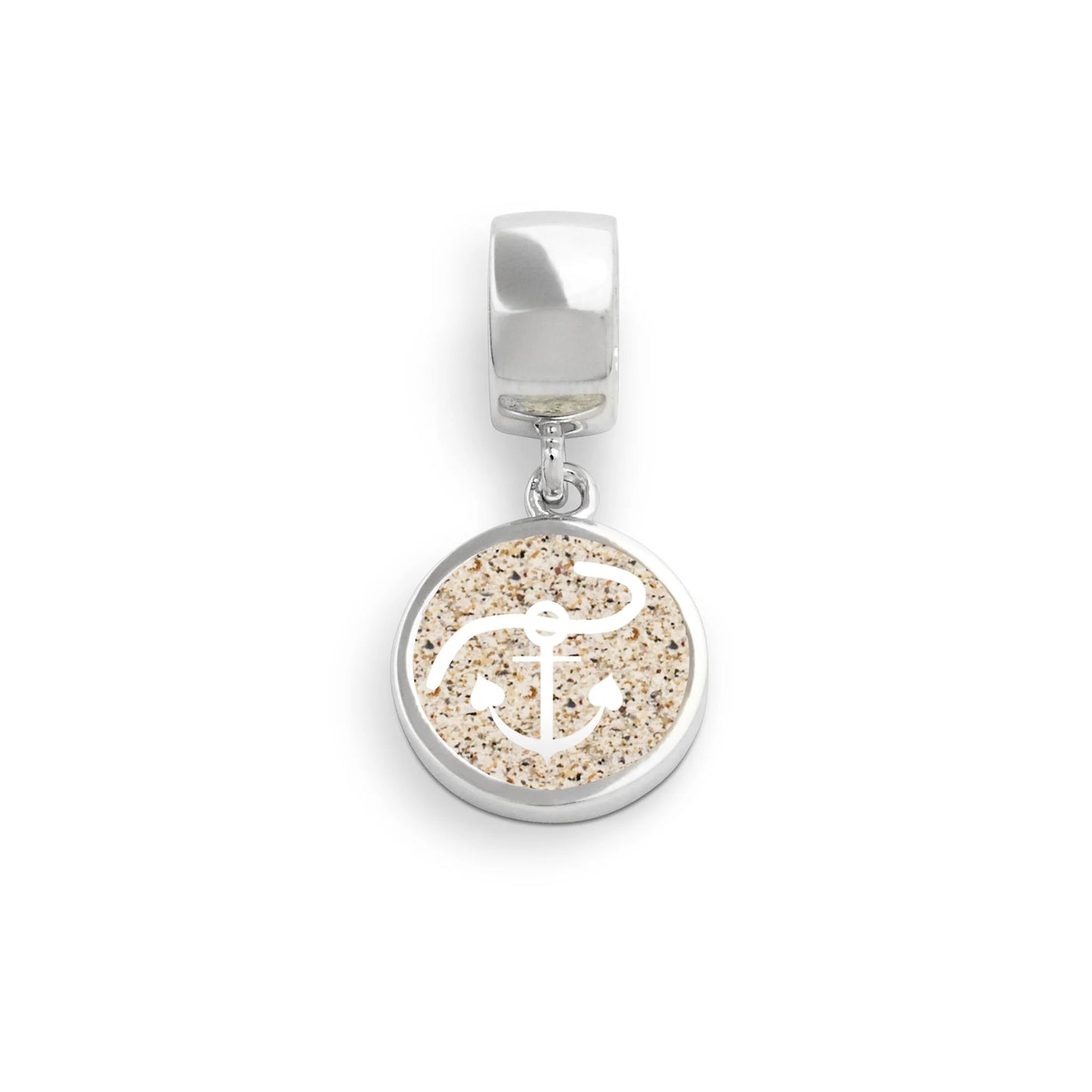 DUR 925 Silber Schmuck Charm "Strandsand" F161 Anhänger mit Sand