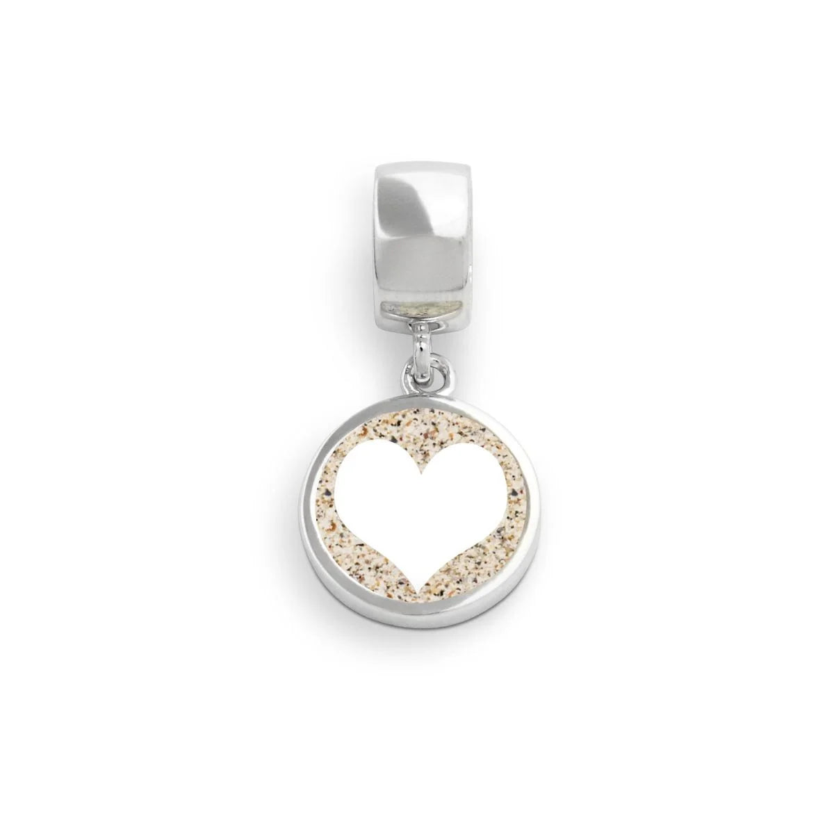 DUR 925 Silber Schmuck Charm "Strandsand" F161 Anhänger mit Sand