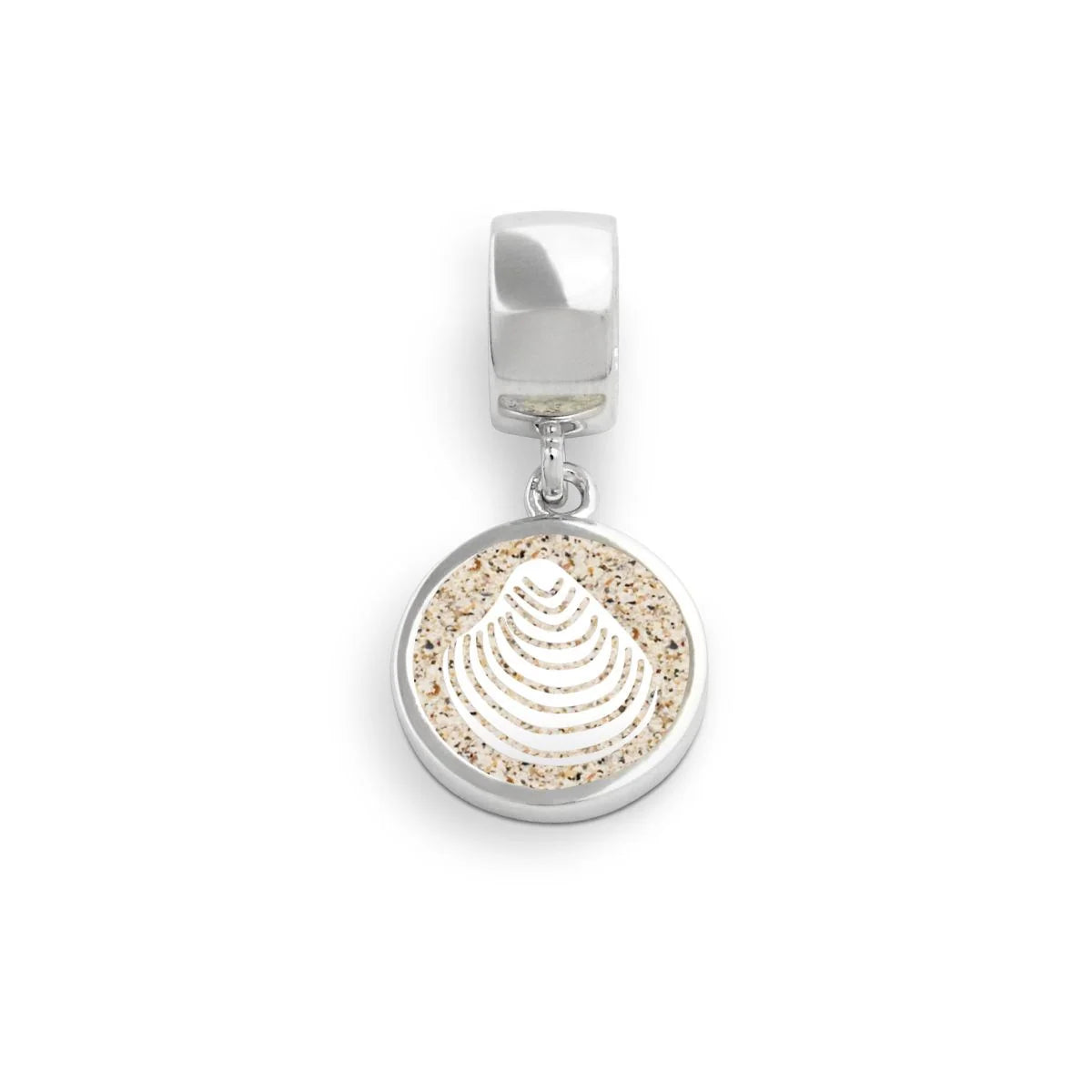 DUR 925 Silber Schmuck Charm "Strandsand" F161 Anhänger mit Sand