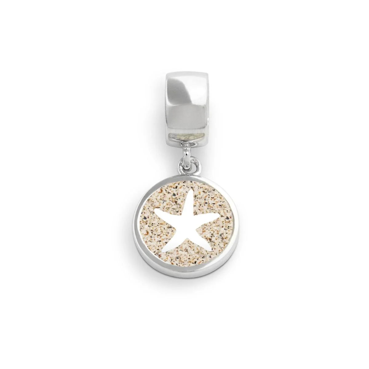 DUR 925 Silber Schmuck Charm "Strandsand" F161 Anhänger mit Sand