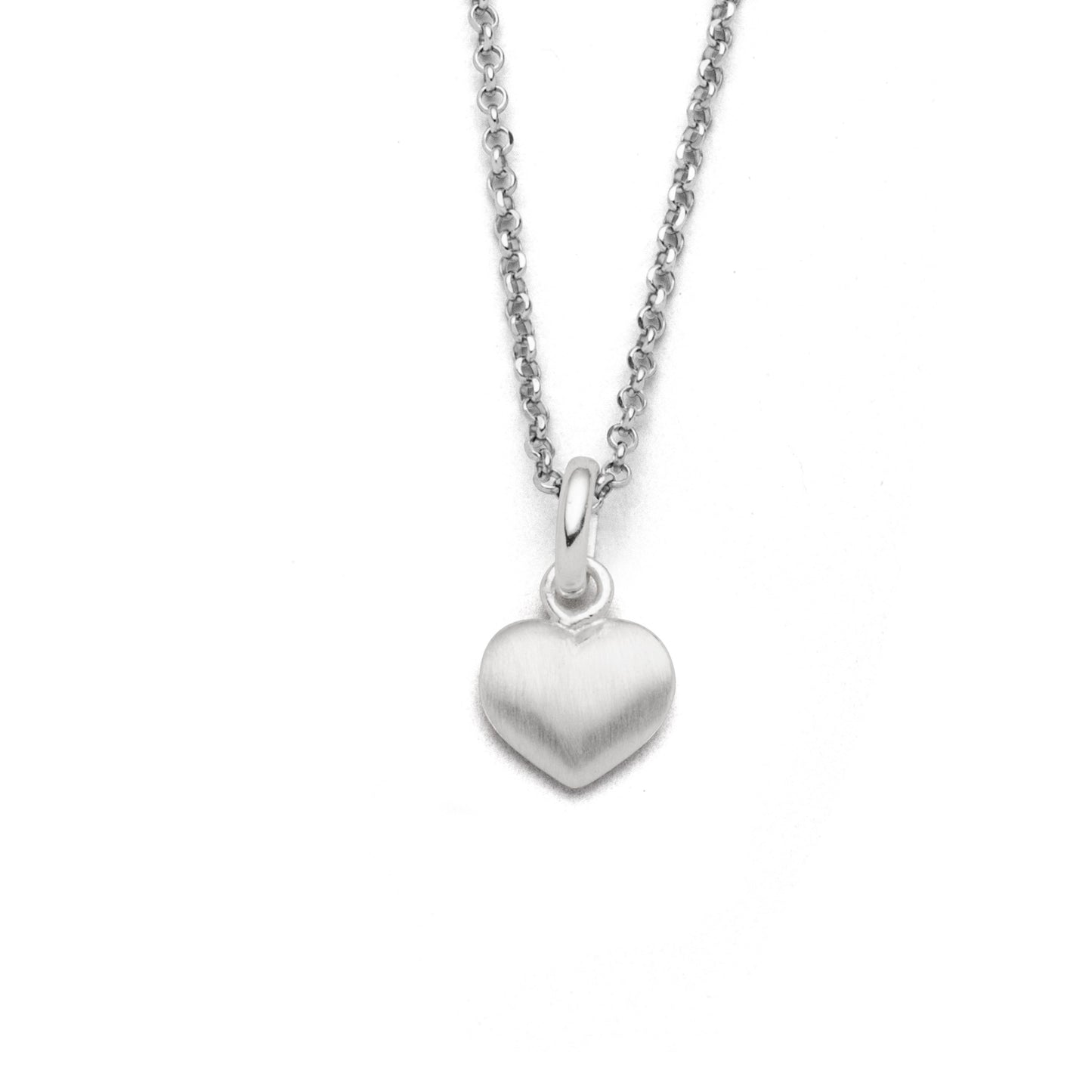 DUR 925 Silber Schmuck Kette "Herz" matt K2780 e-coating Erbskette