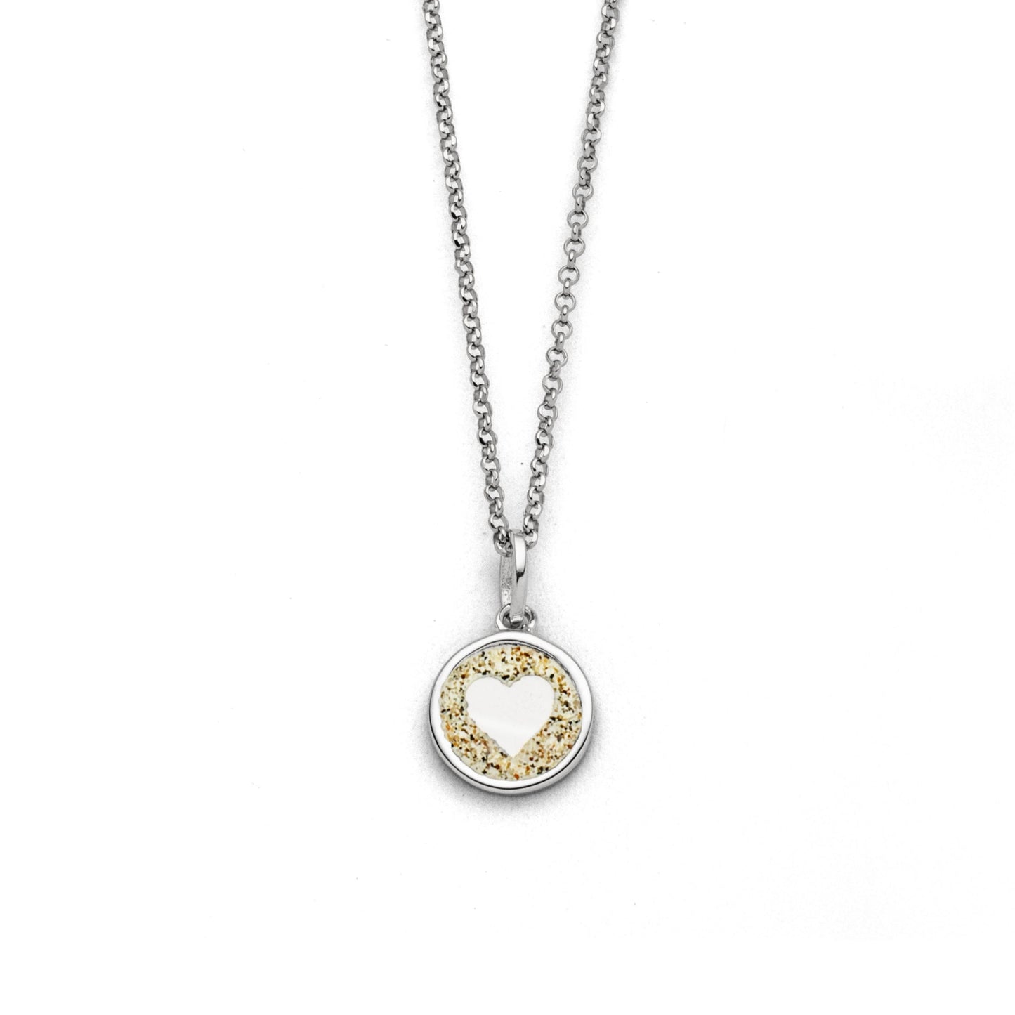 DUR 925 Silber Schmuck Kette "Herz 2.0" K2965 rhodiniert Erbskette