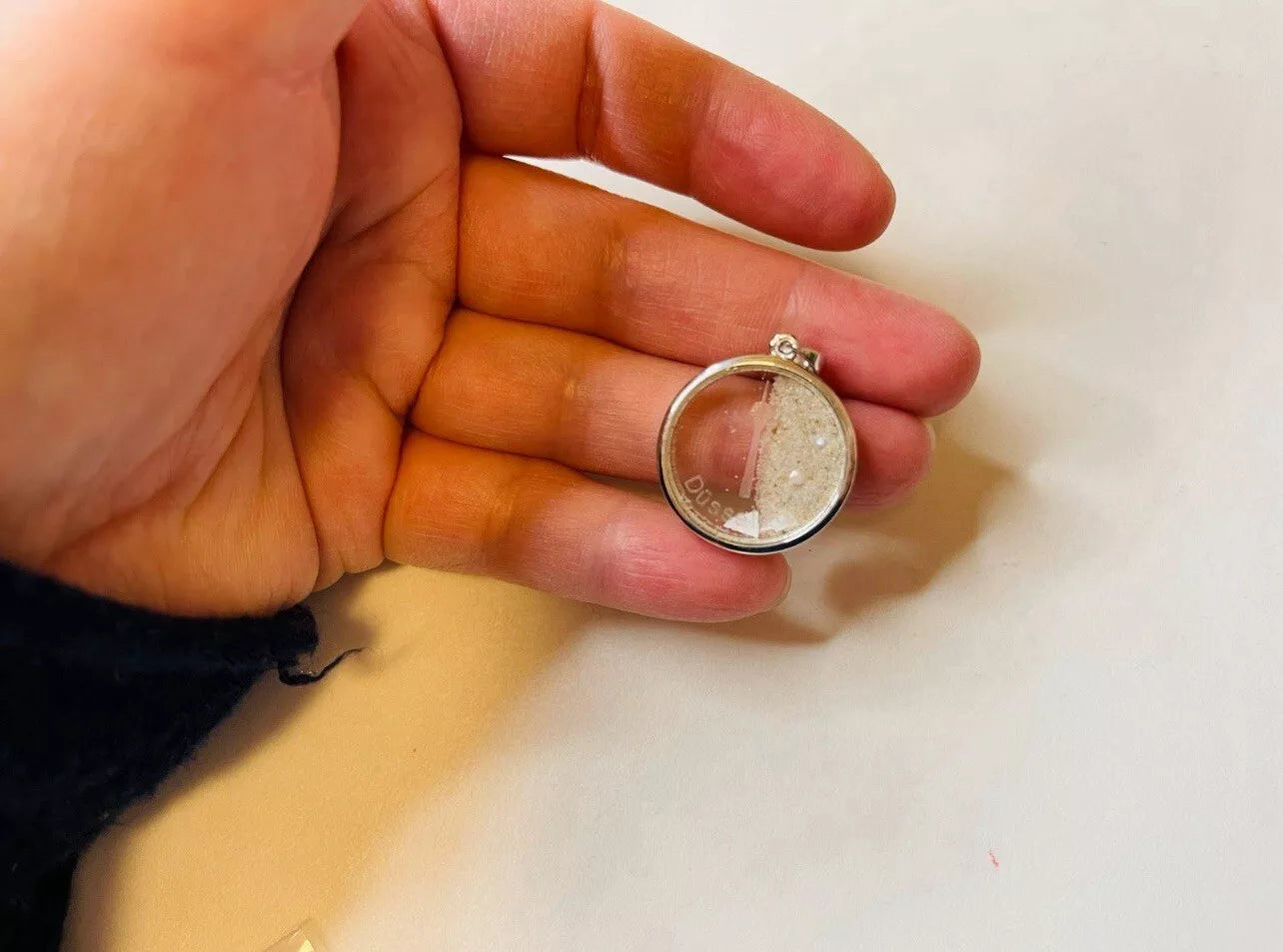 DUR Silber Schmuck Anhänger mit Sand Perlen Düsseldorf Exklusiv P3920